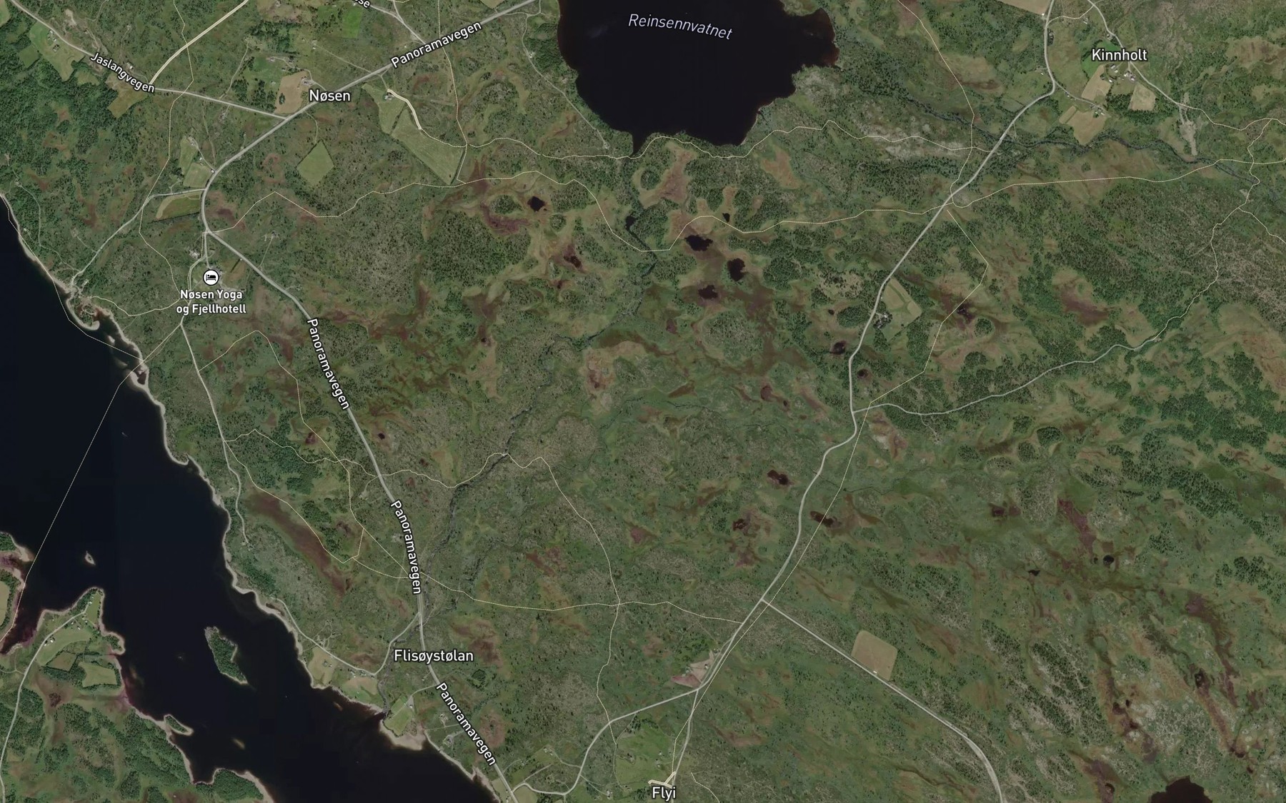 Satellite map of the Flabekken