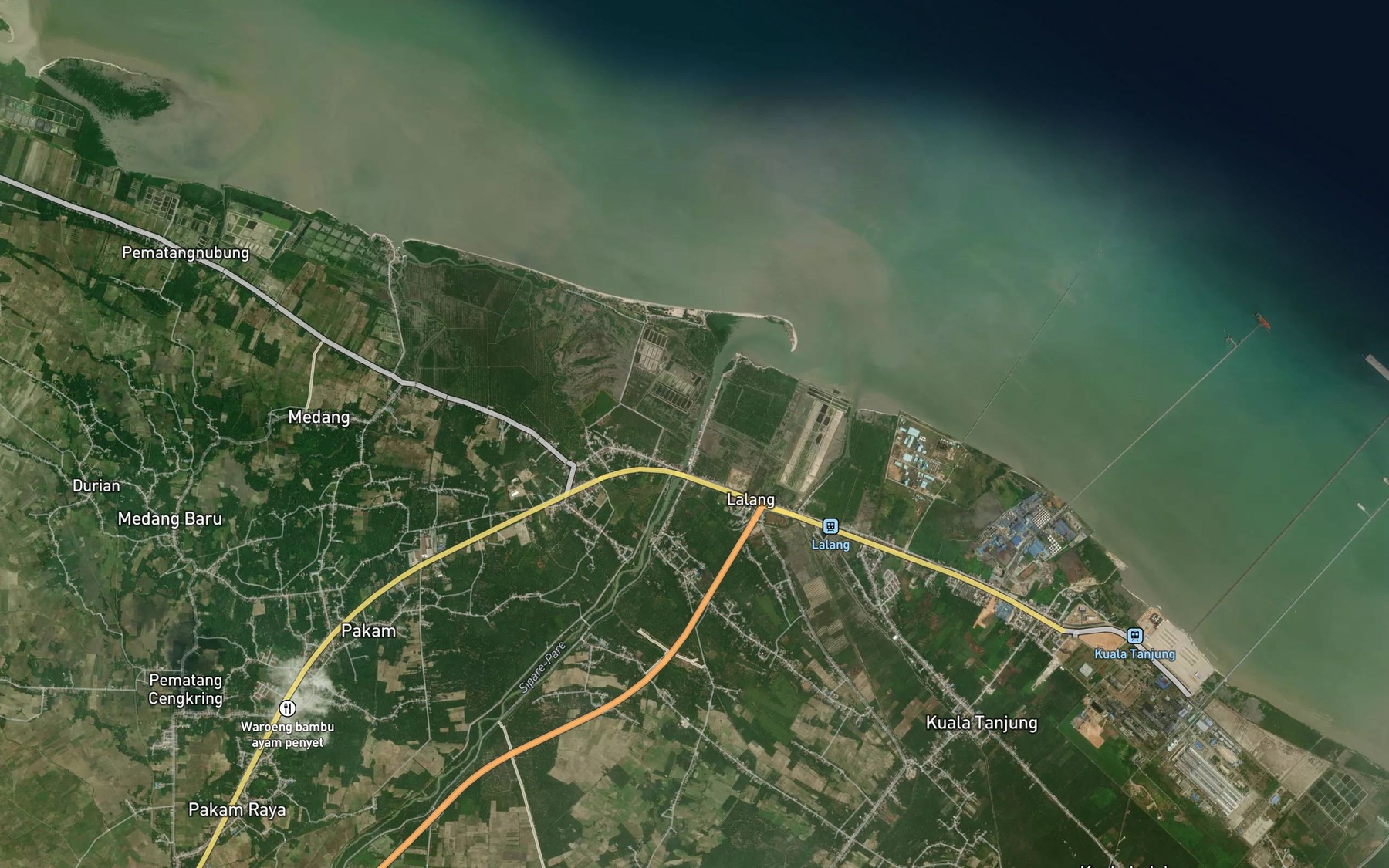Satellite map of the Sungai Parepare