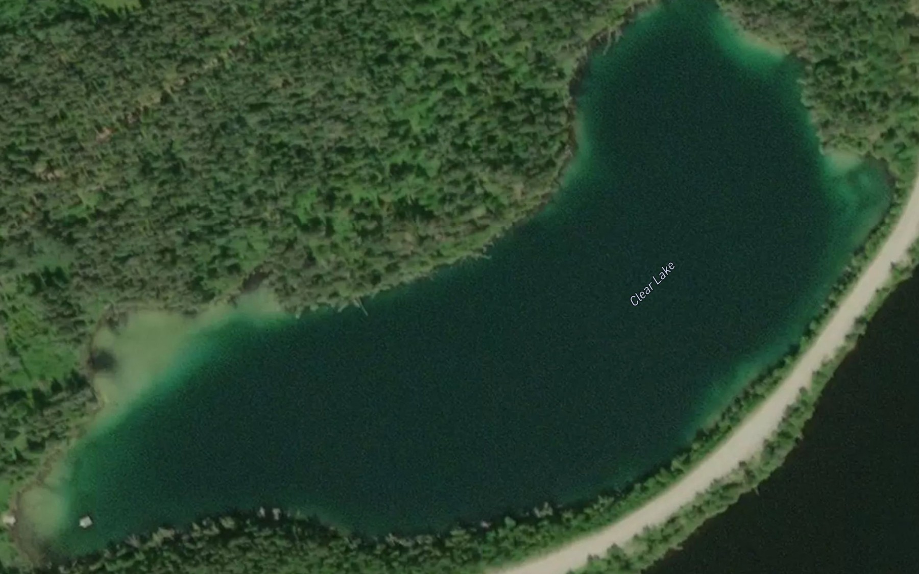 Satellite map of the Clear Lake