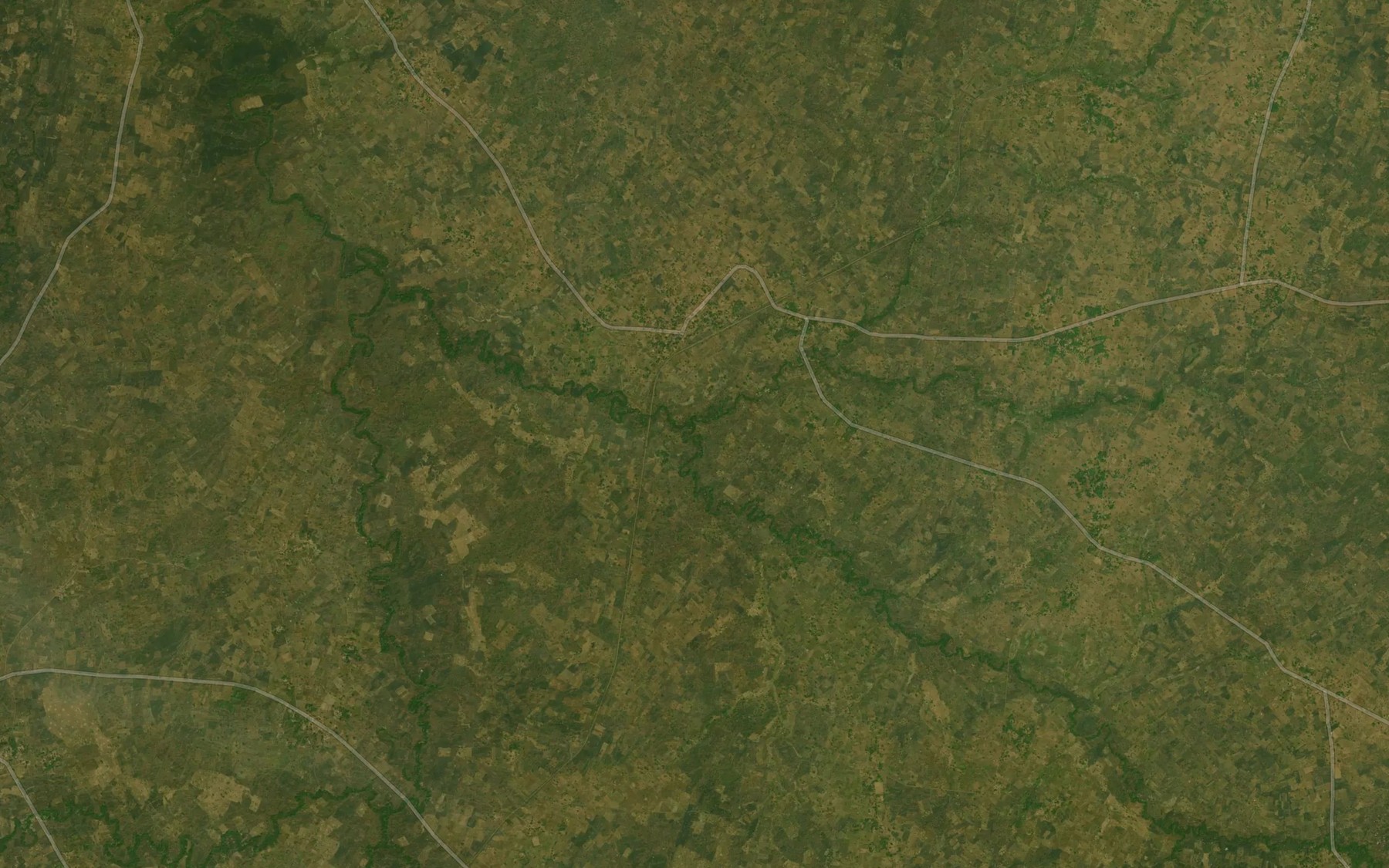 Satellite map of the Kwangwere River