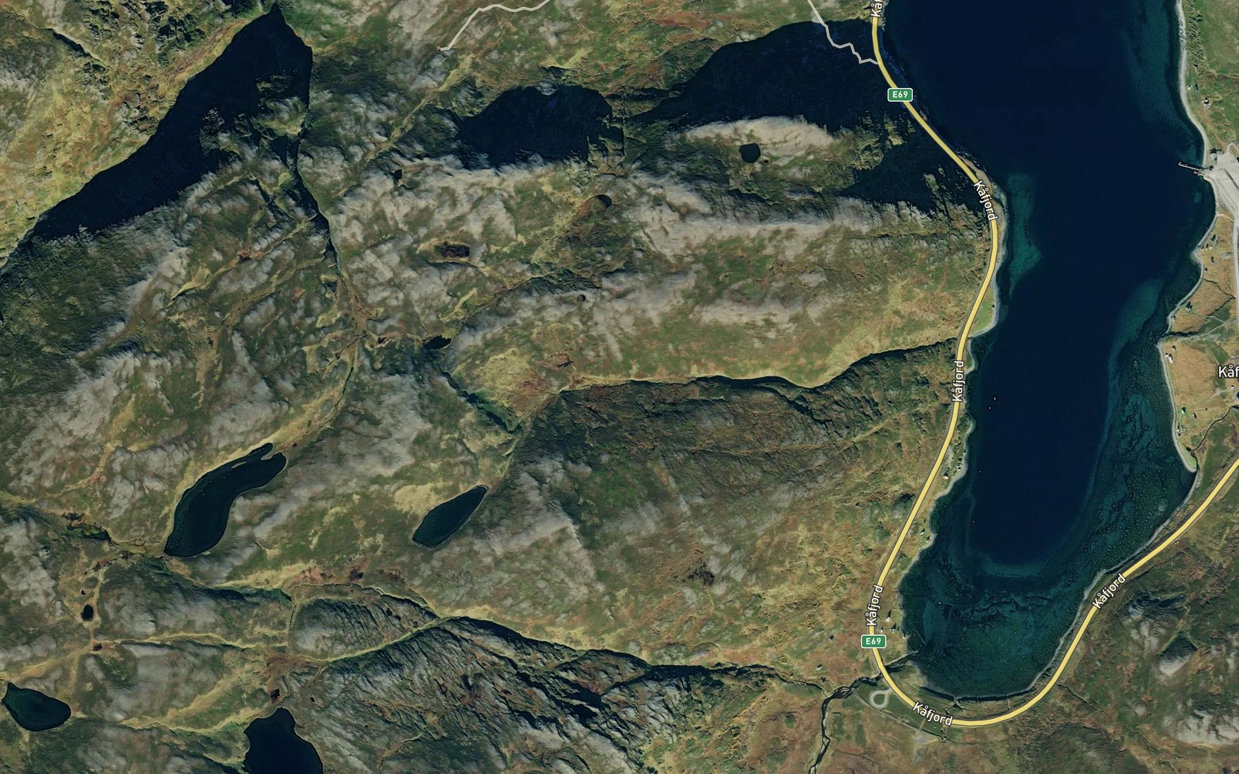 Satellite map of the Mattiselva