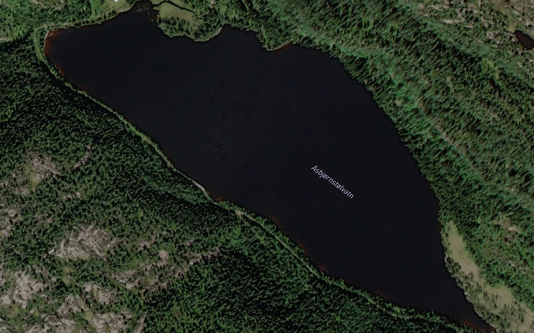 Satellite map of the Asbjornstoylvatn