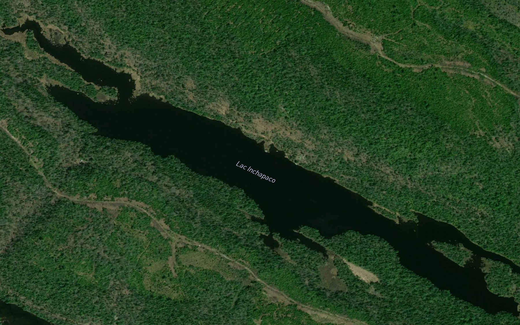 Satellite map of the Lac Inchapaco