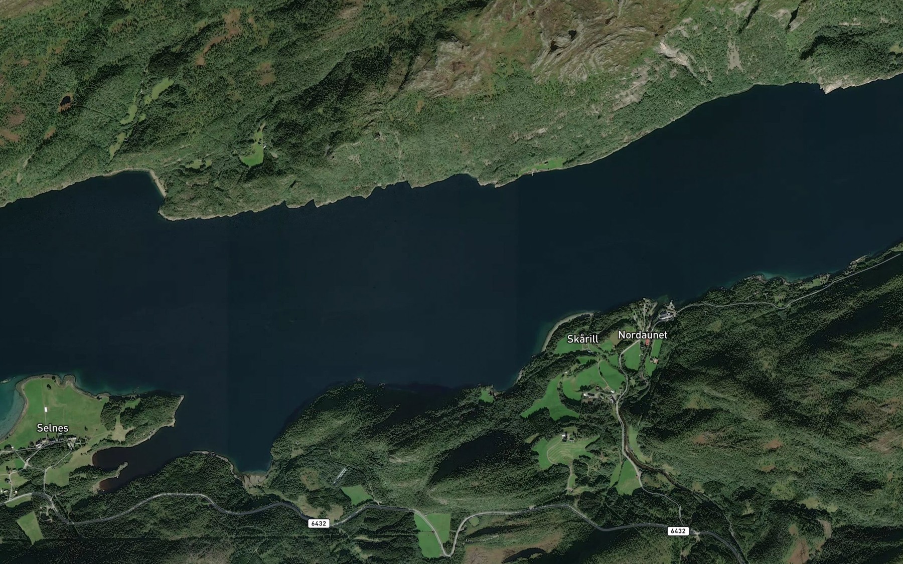 Satellite map of the Snillfjorden