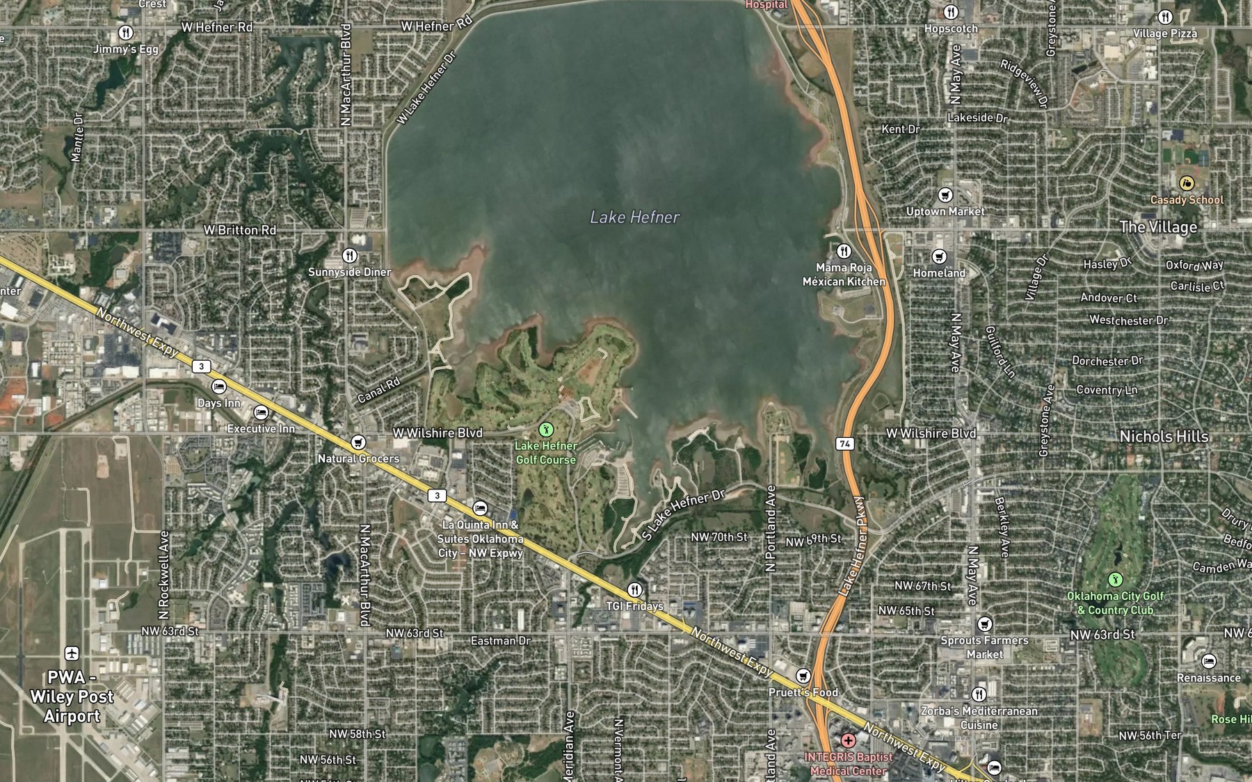 Satellite map of the Spot 8