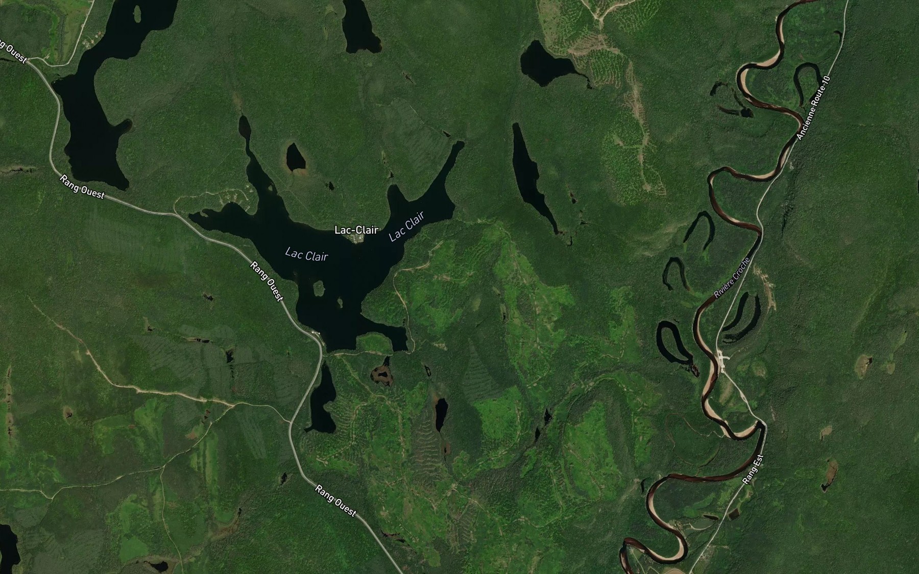 Satellite map of the Baie du Chevreuil