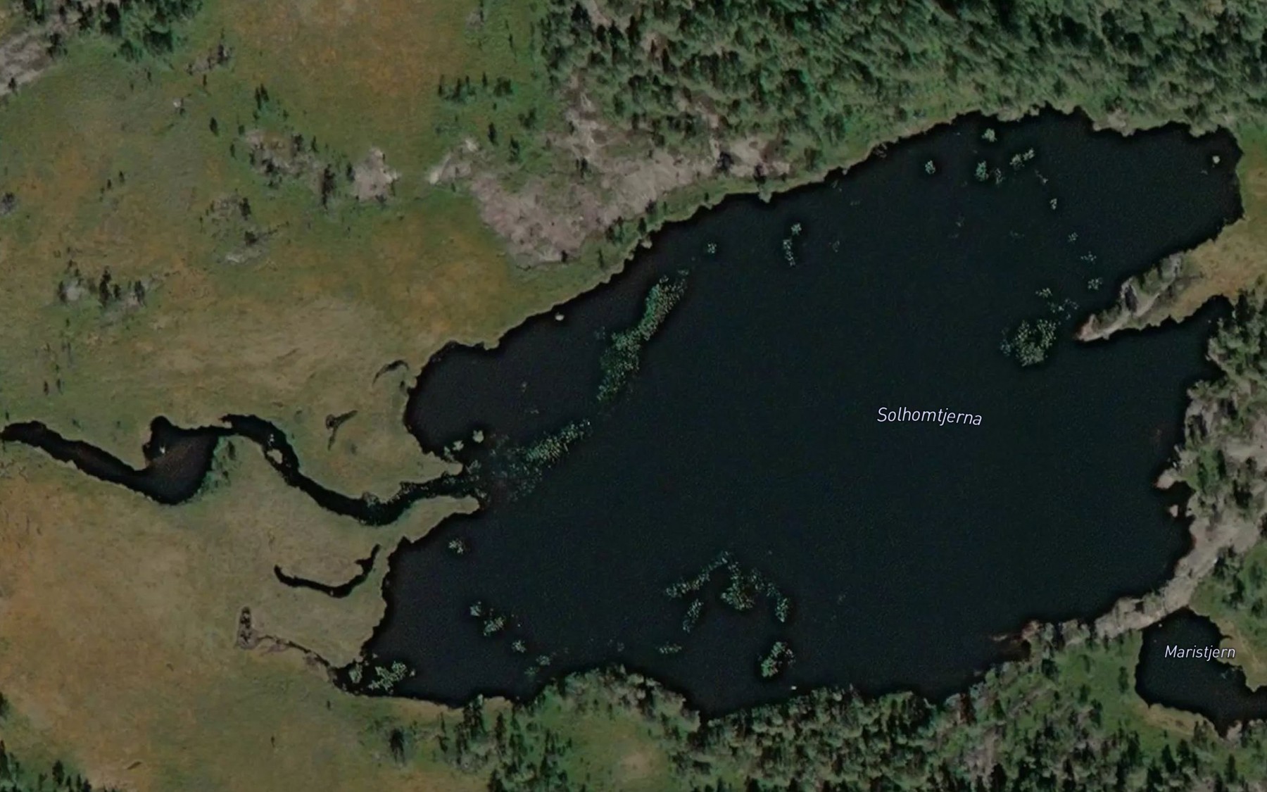 Satellite map of the Solhomtjenn
