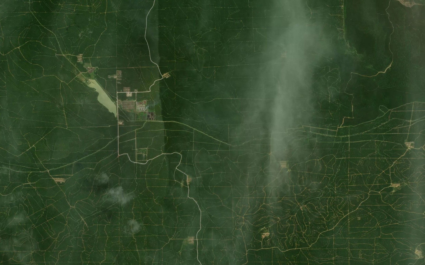 Satellite map of the Aek Sipunggul