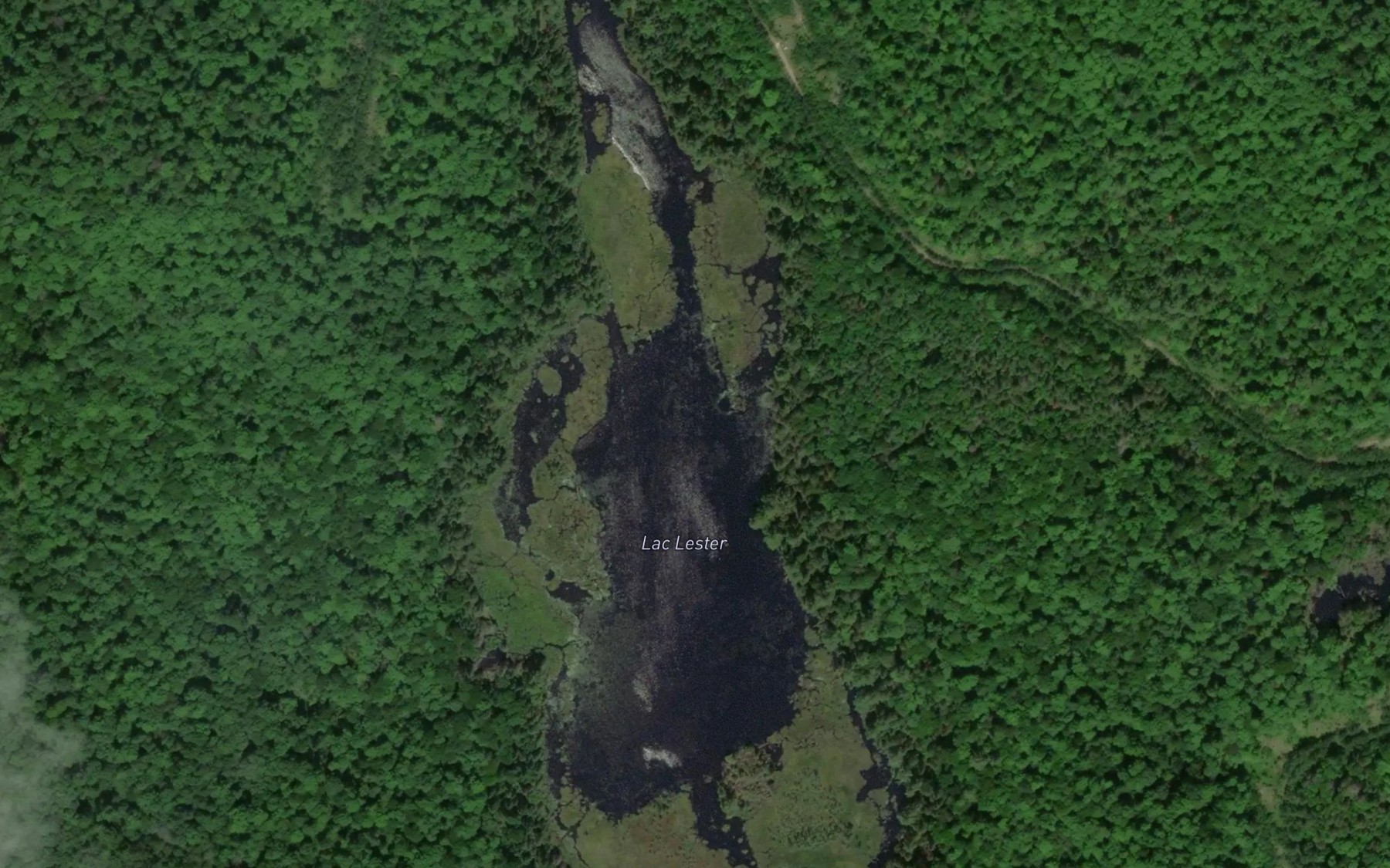Satellite map of the Lac Lester
