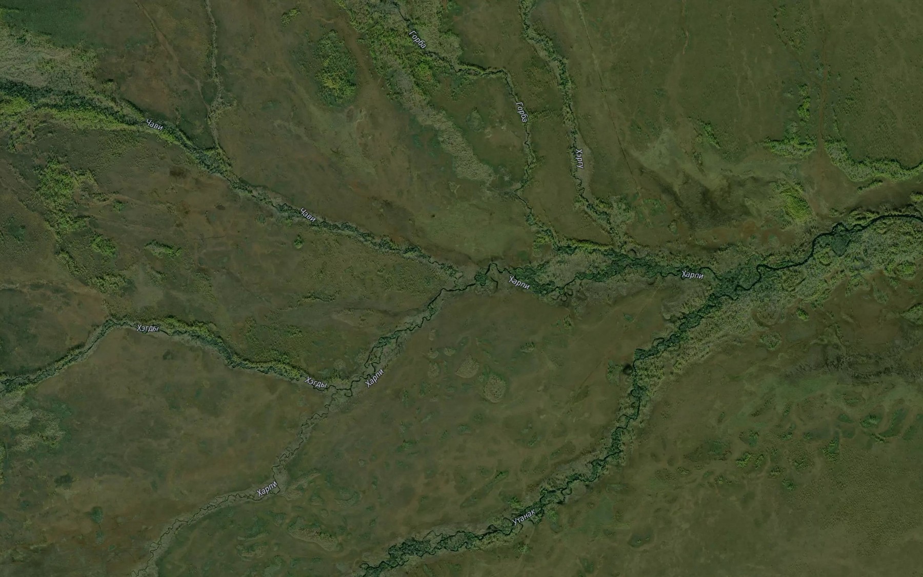 Satellite map of the Chavi