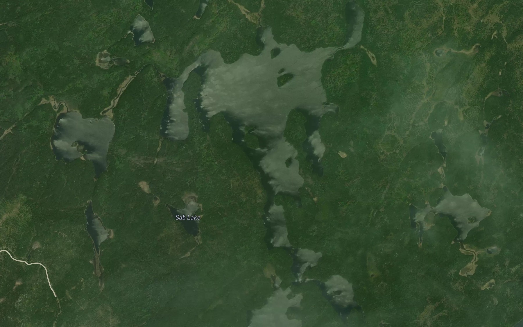 Satellite map of the Apisabigo Lake