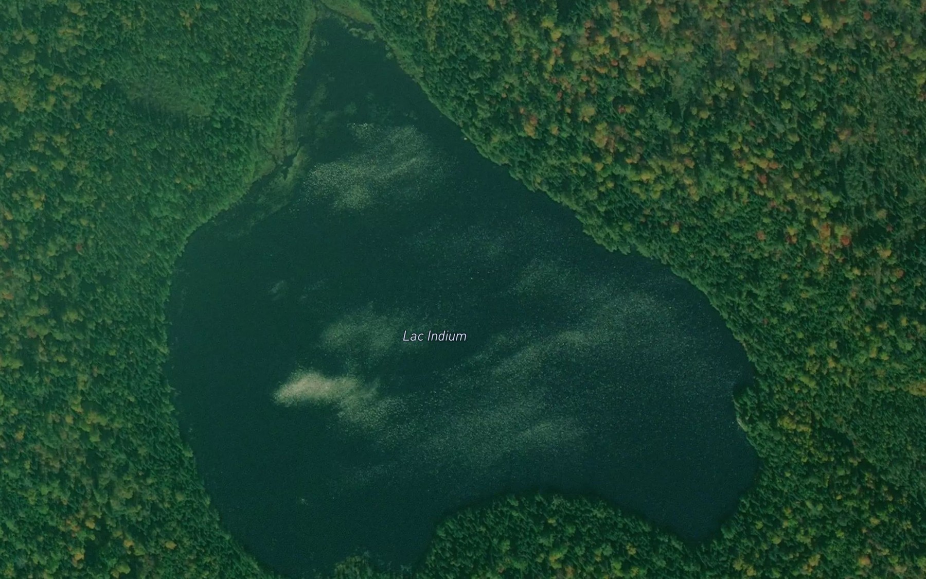 Satellite map of the Lac Indium
