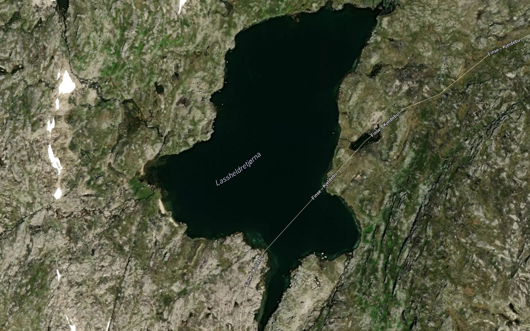 Satellite map of the Lassheldretjorni