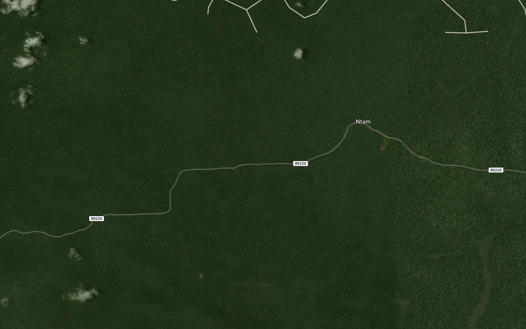 Satellite map of the Ntam