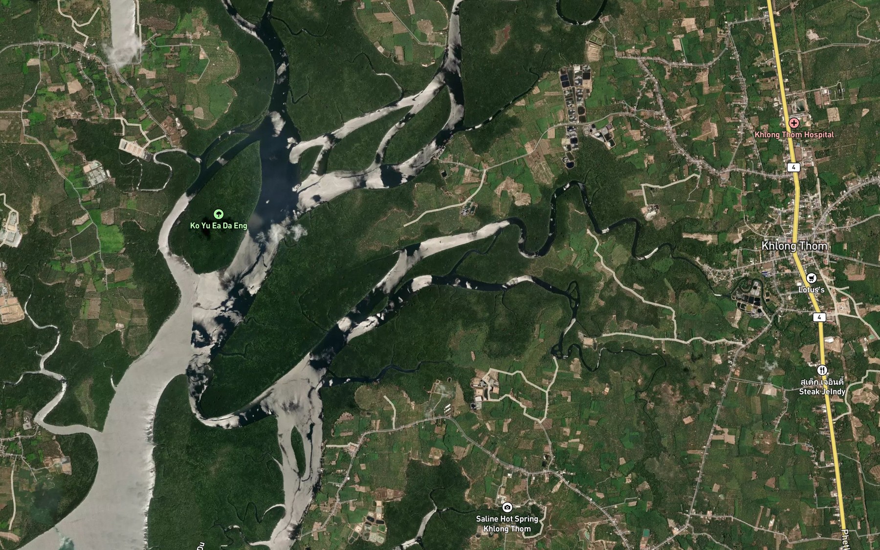 Satellite map of the Khlong Thom