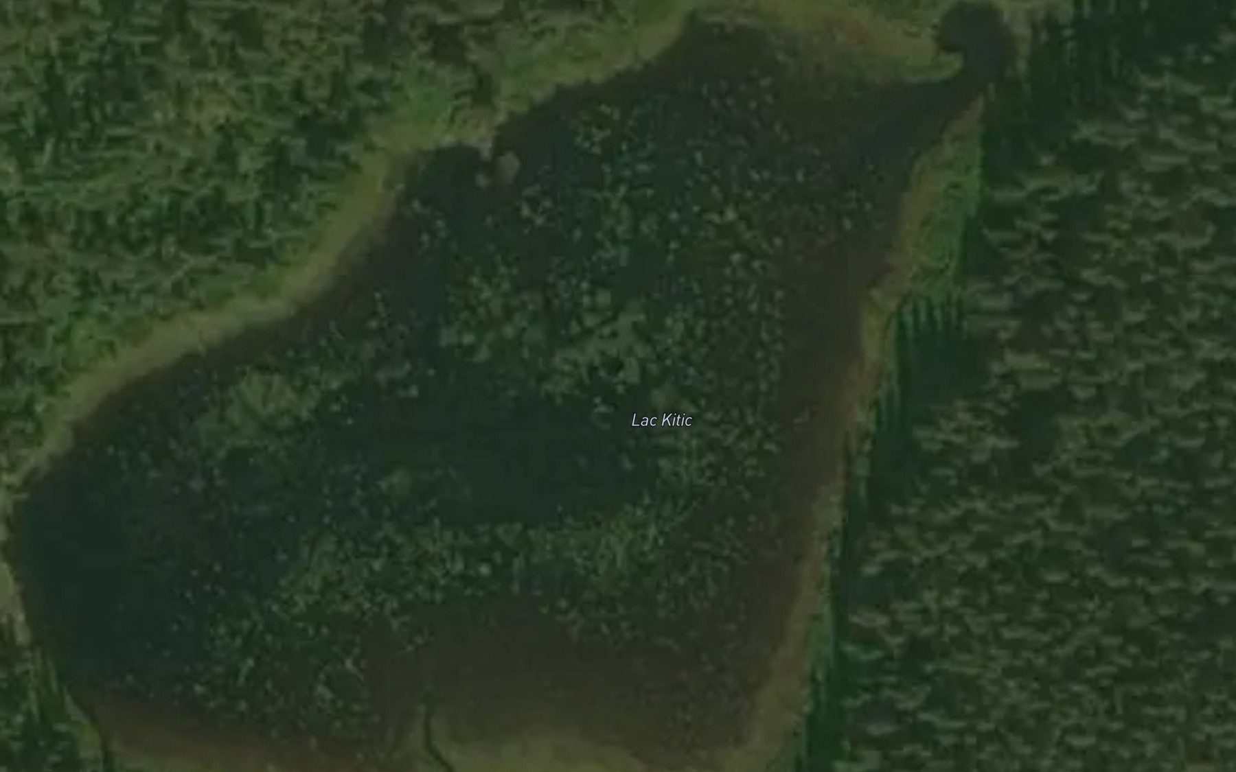 Satellite map of the Lac Kitic