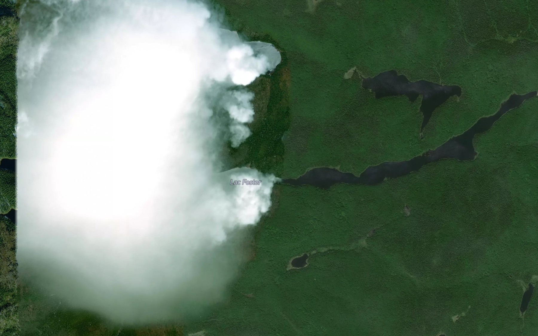 Satellite map of the Lac Foster