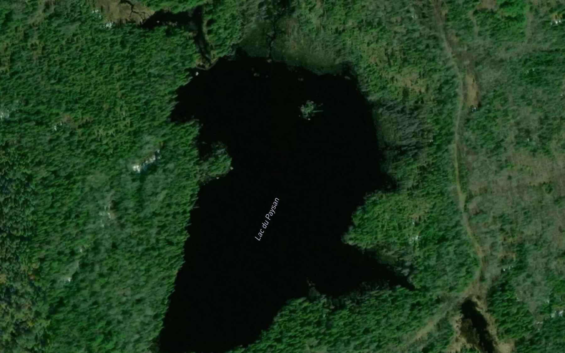 Satellite map of the Lac du Paysan