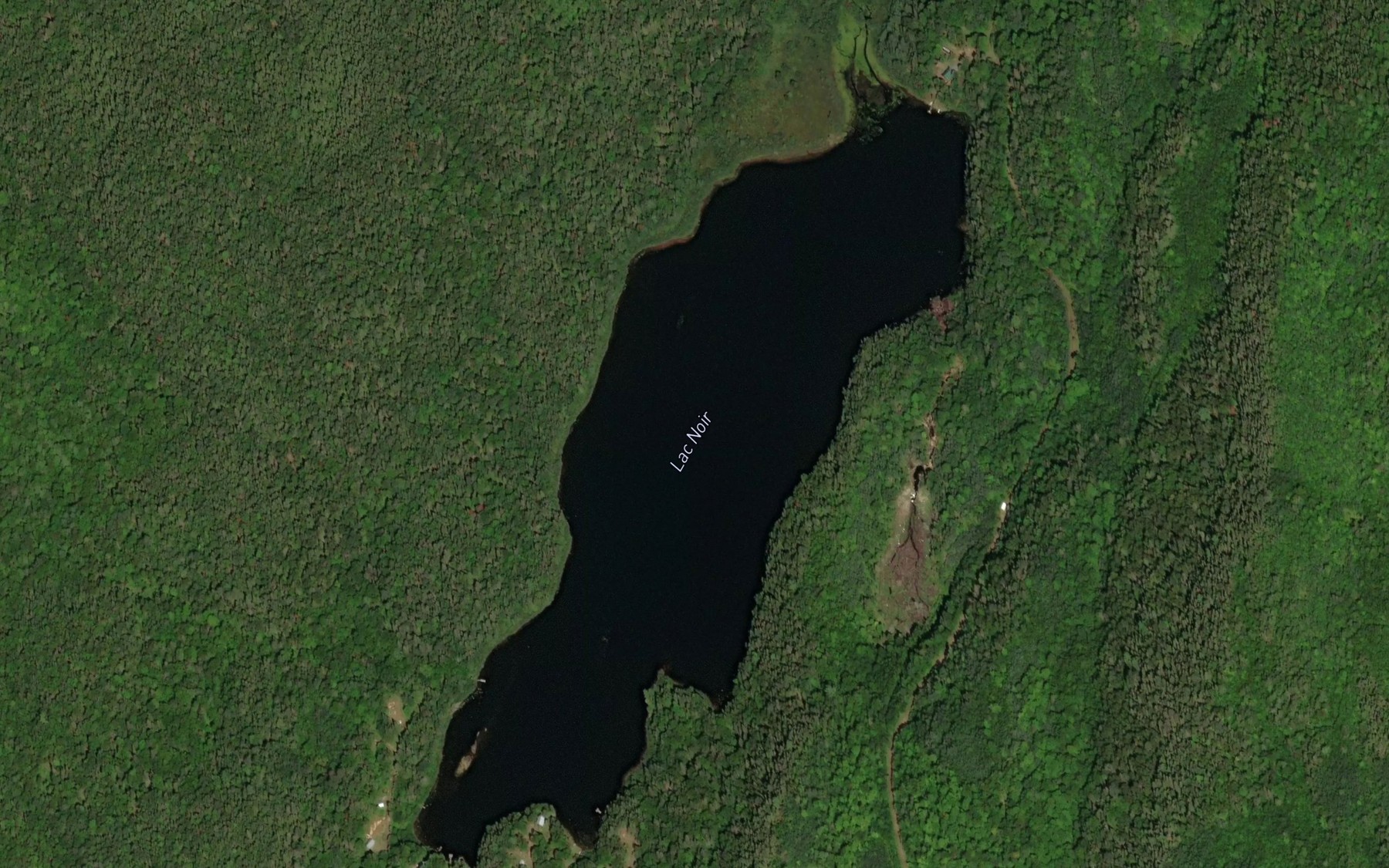 Satellite map of the Lac Noir