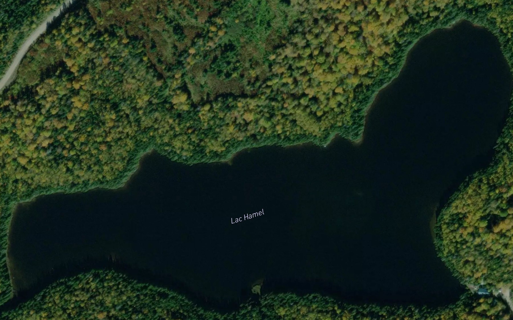 Satellite map of the Lac Hamel
