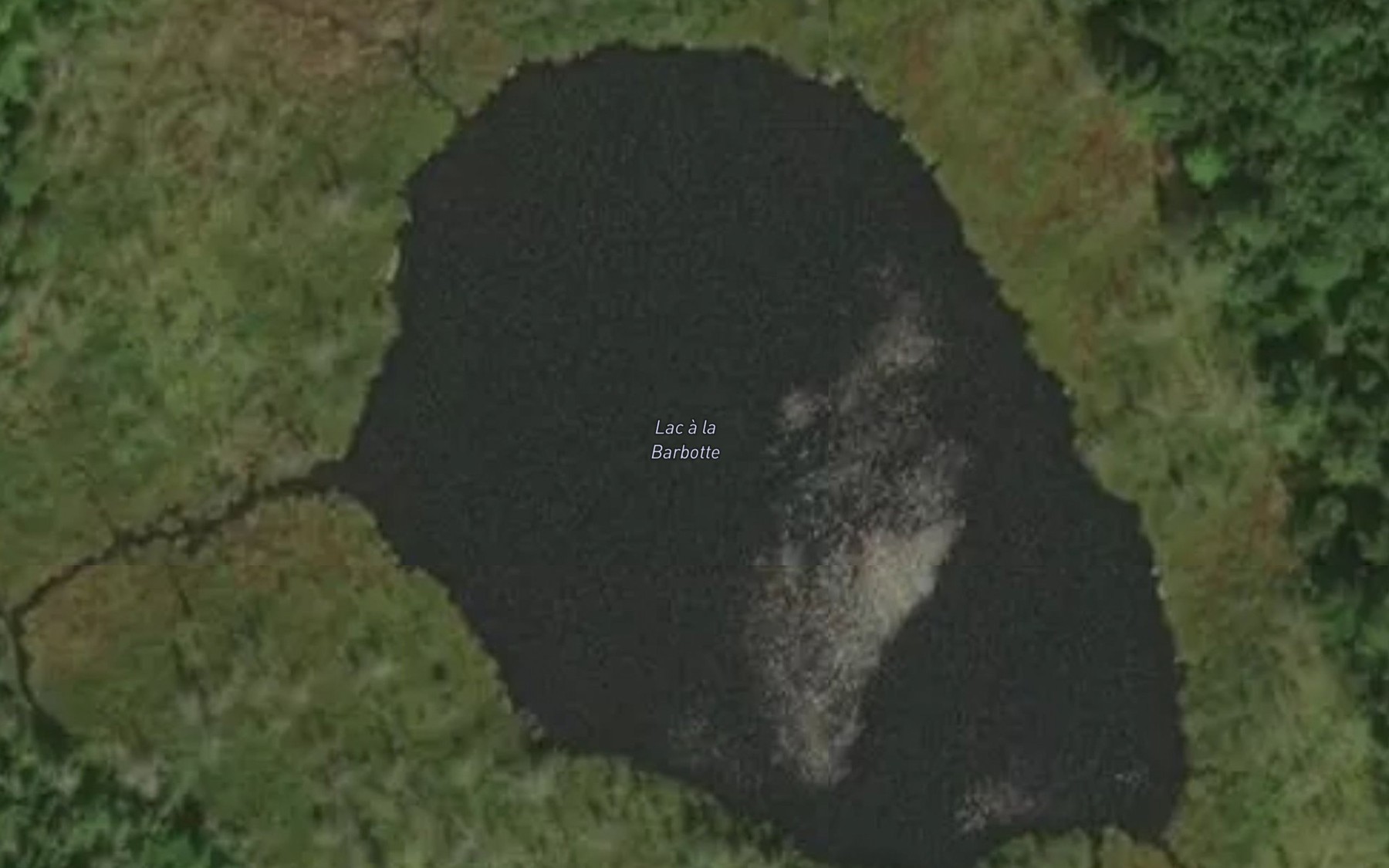 Satellite map of the Lac a la Barbotte