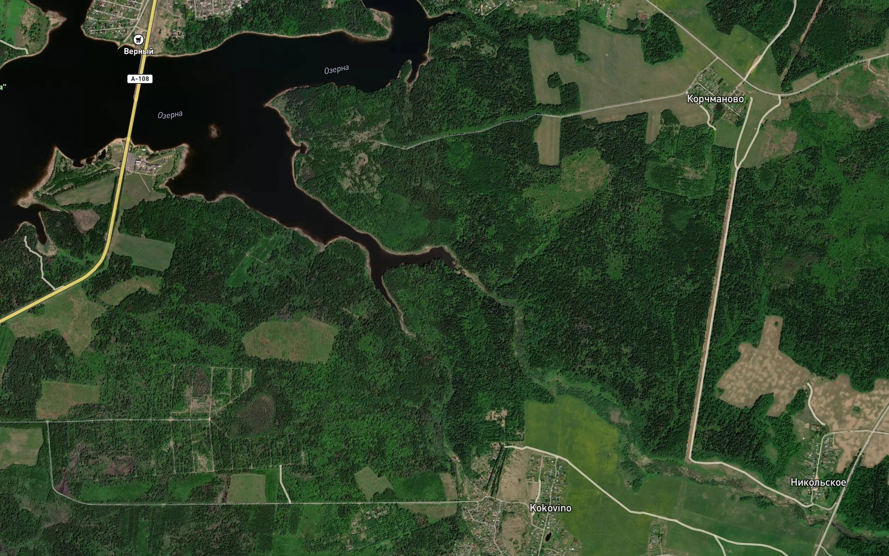 Satellite map of the Malinovskiy