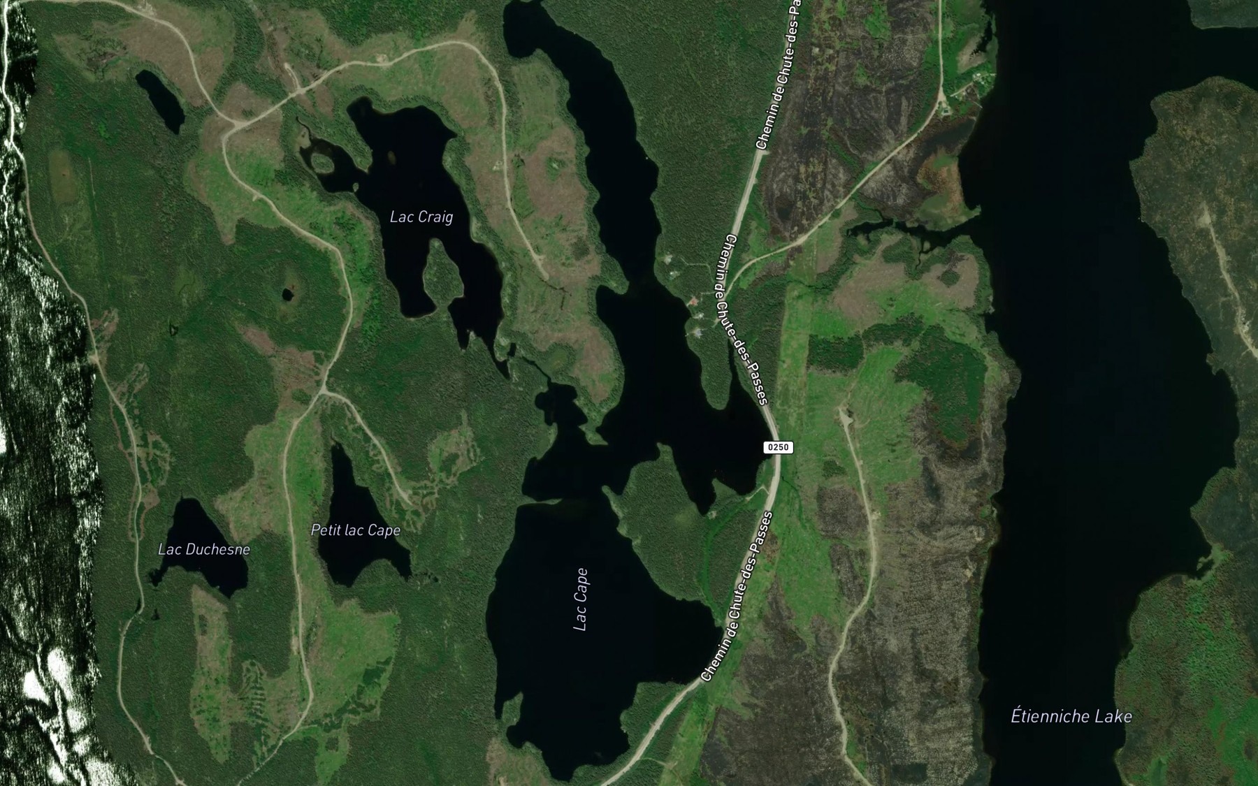 Satellite map of the Lac Cape