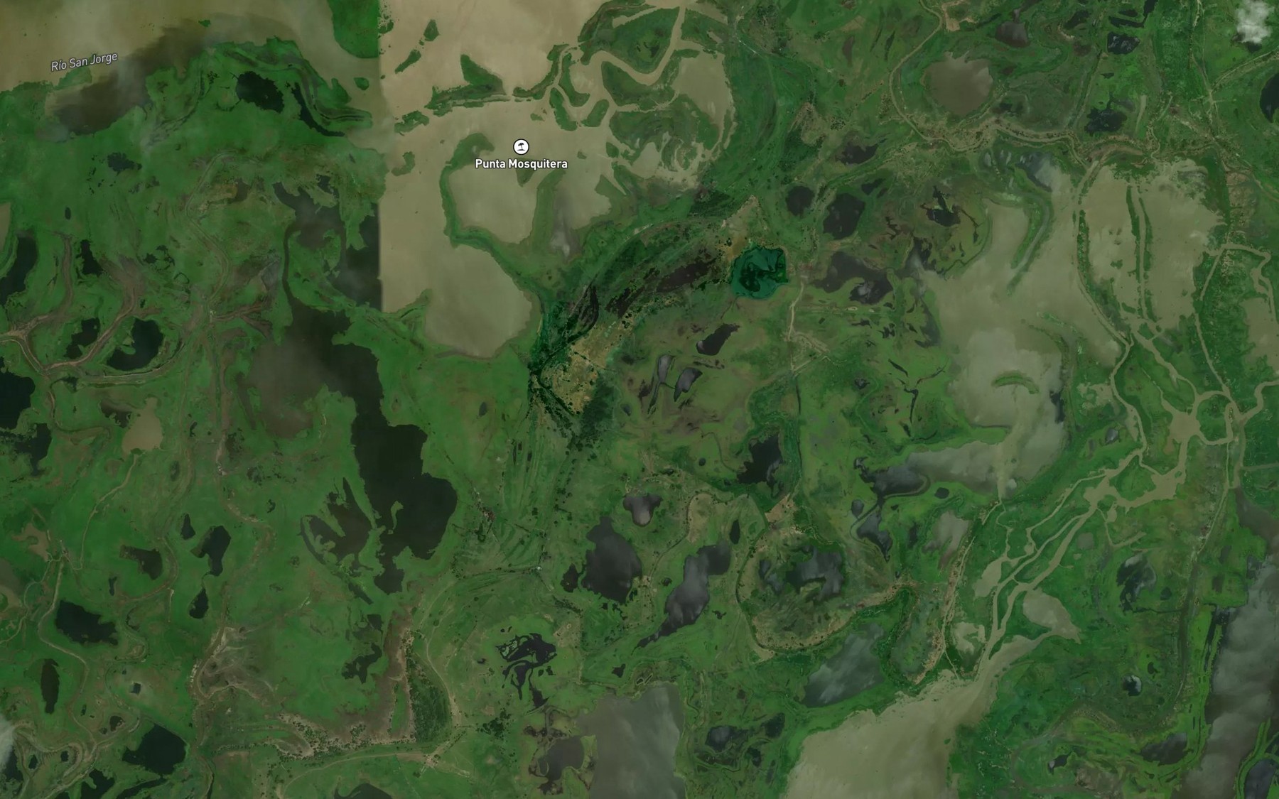 Satellite map of the Cienaga de Cholen