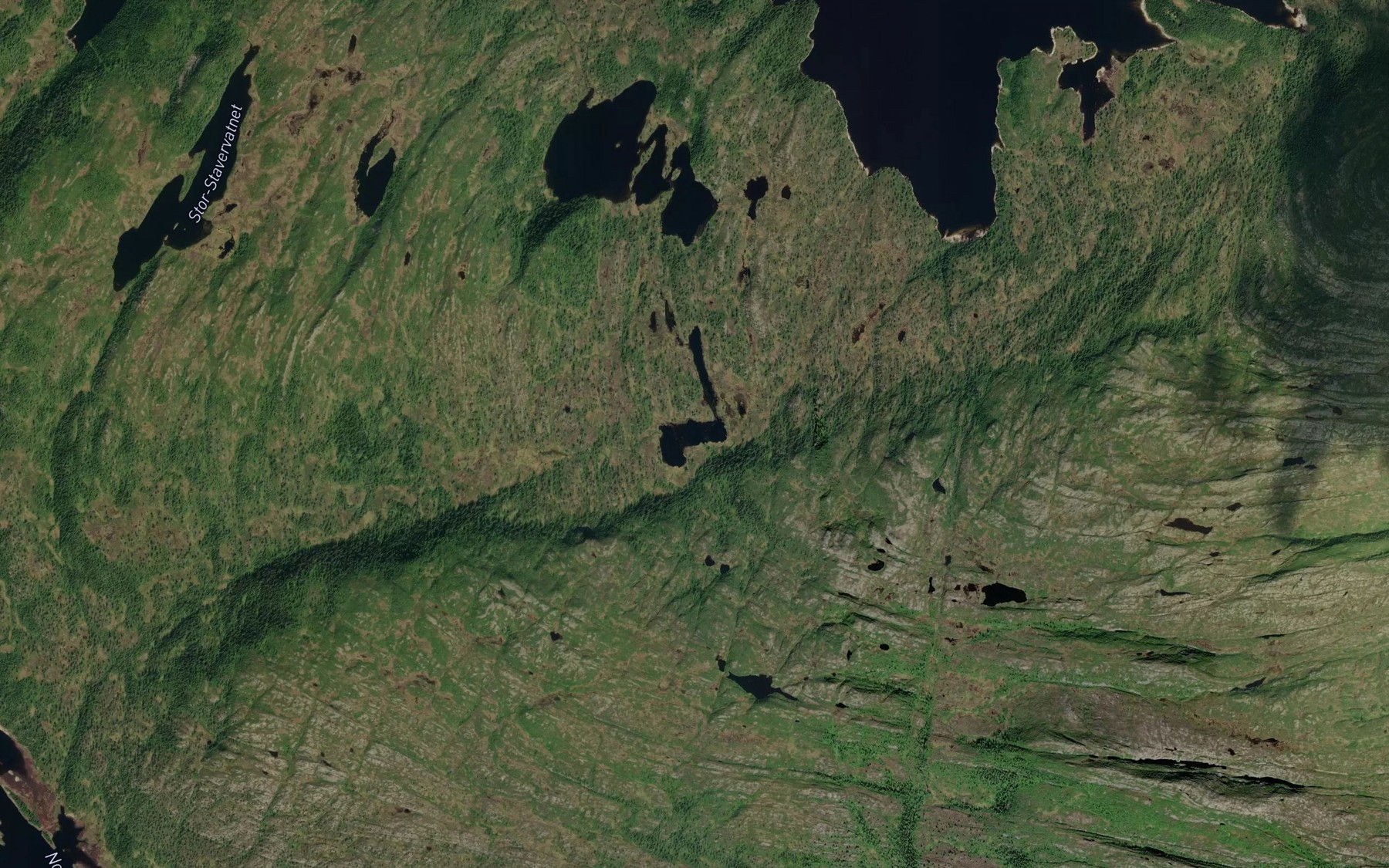 Satellite map of the Litl-Butjonna