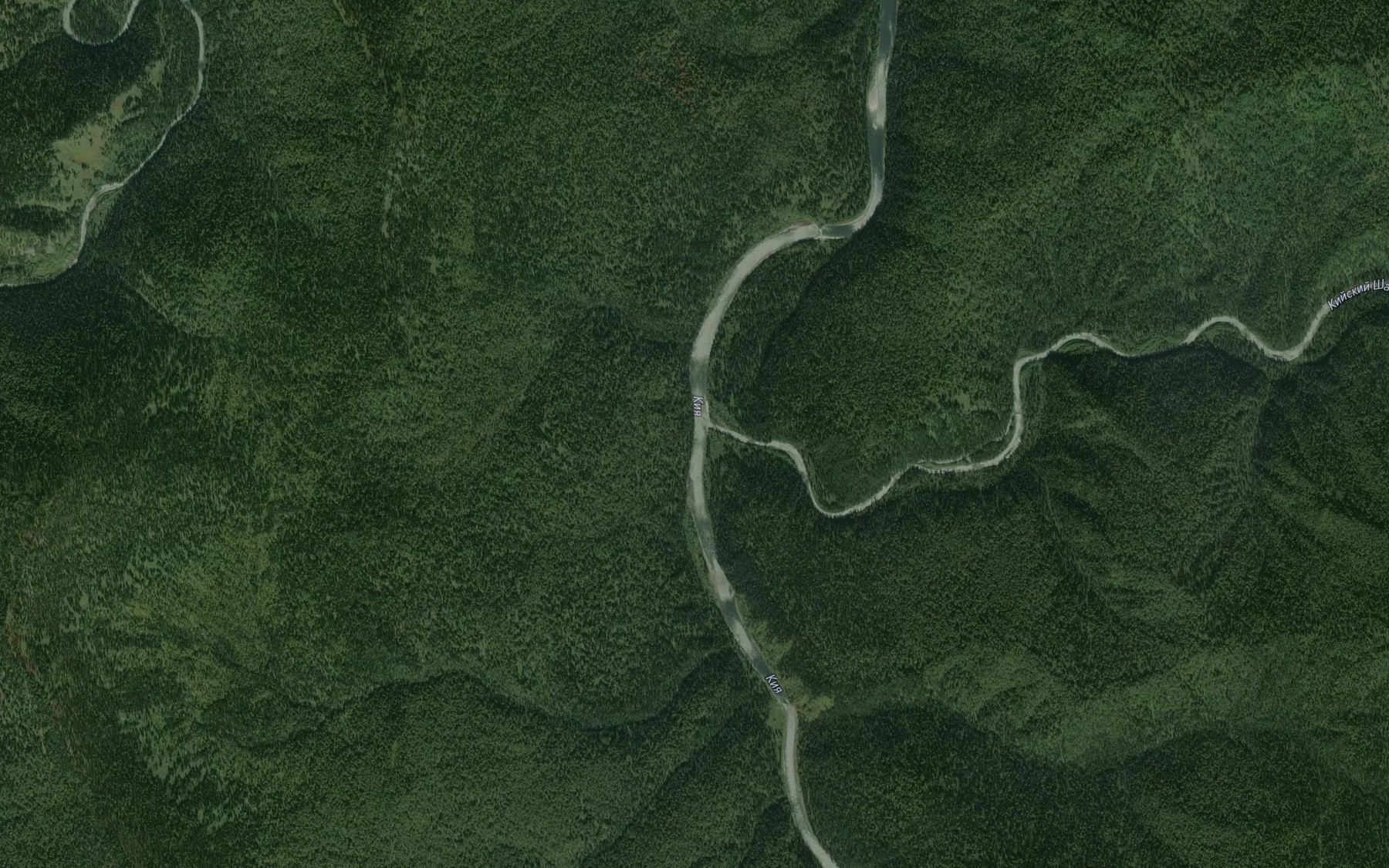 Satellite map of the Kiyskiy Shaltyr'