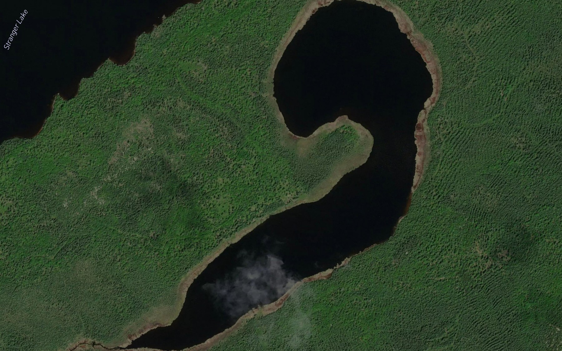 Satellite map of the Pacific Lake