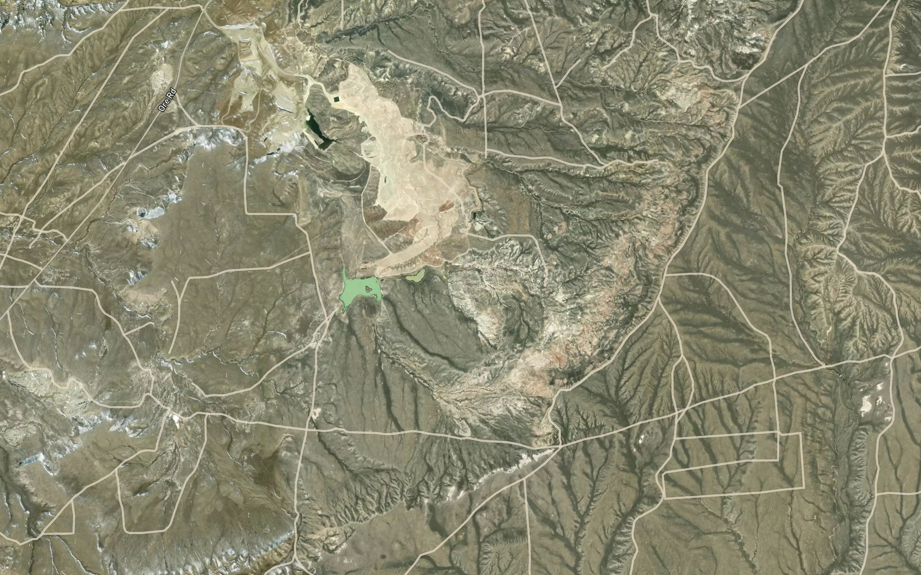 Satellite map of the East Reservoir
