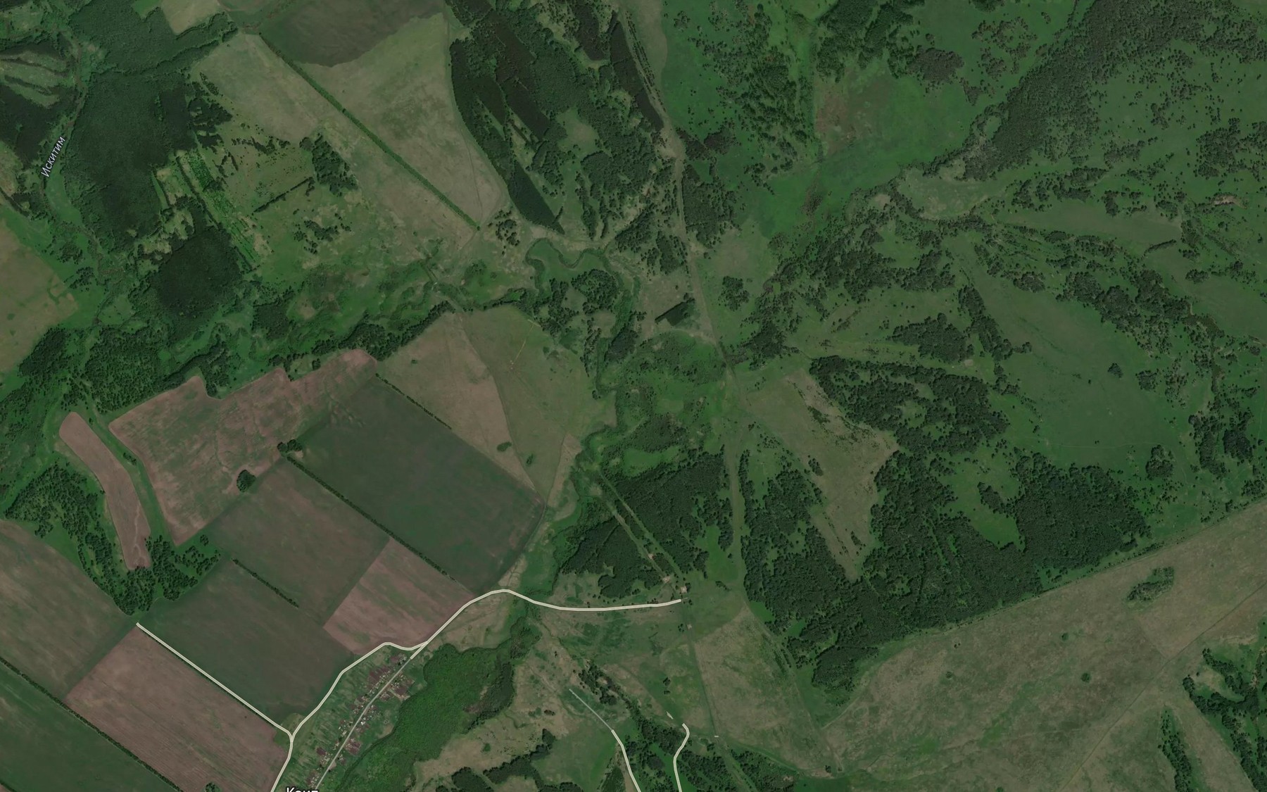 Satellite map of the Skakal'naya