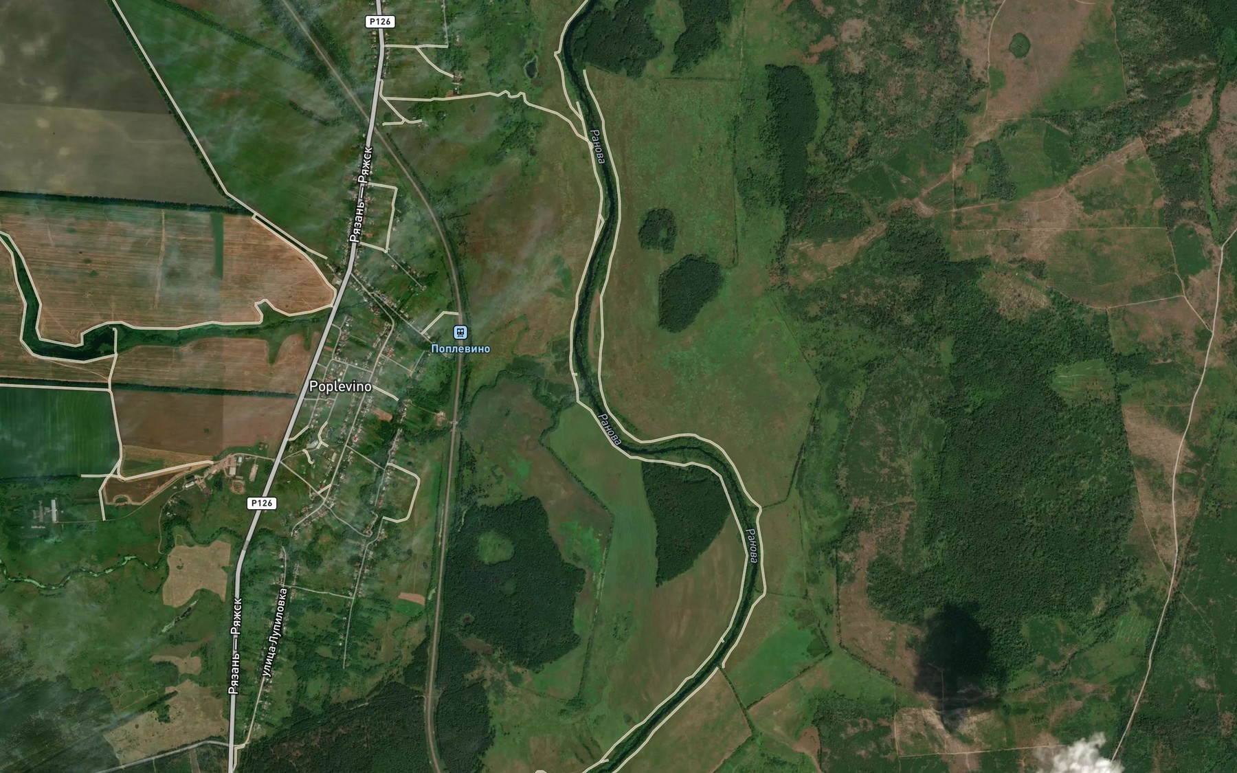 Satellite map of the Mosha
