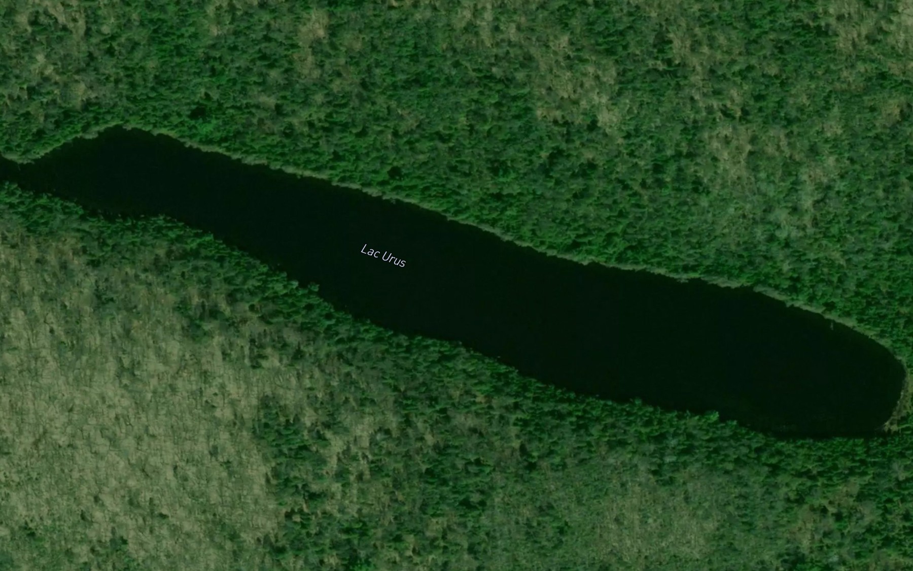 Satellite map of the Lac Urus