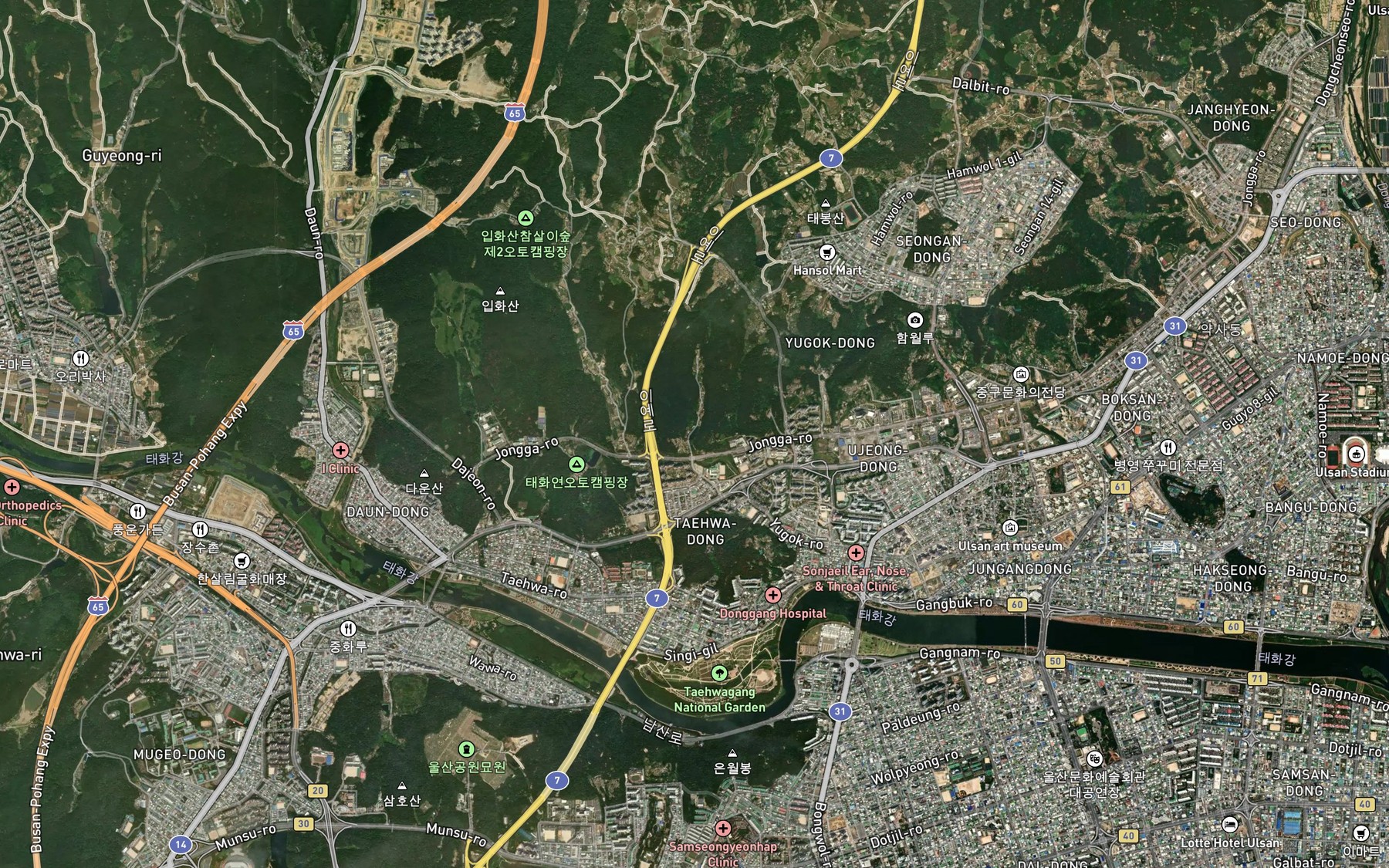 Satellite map of the Saemot