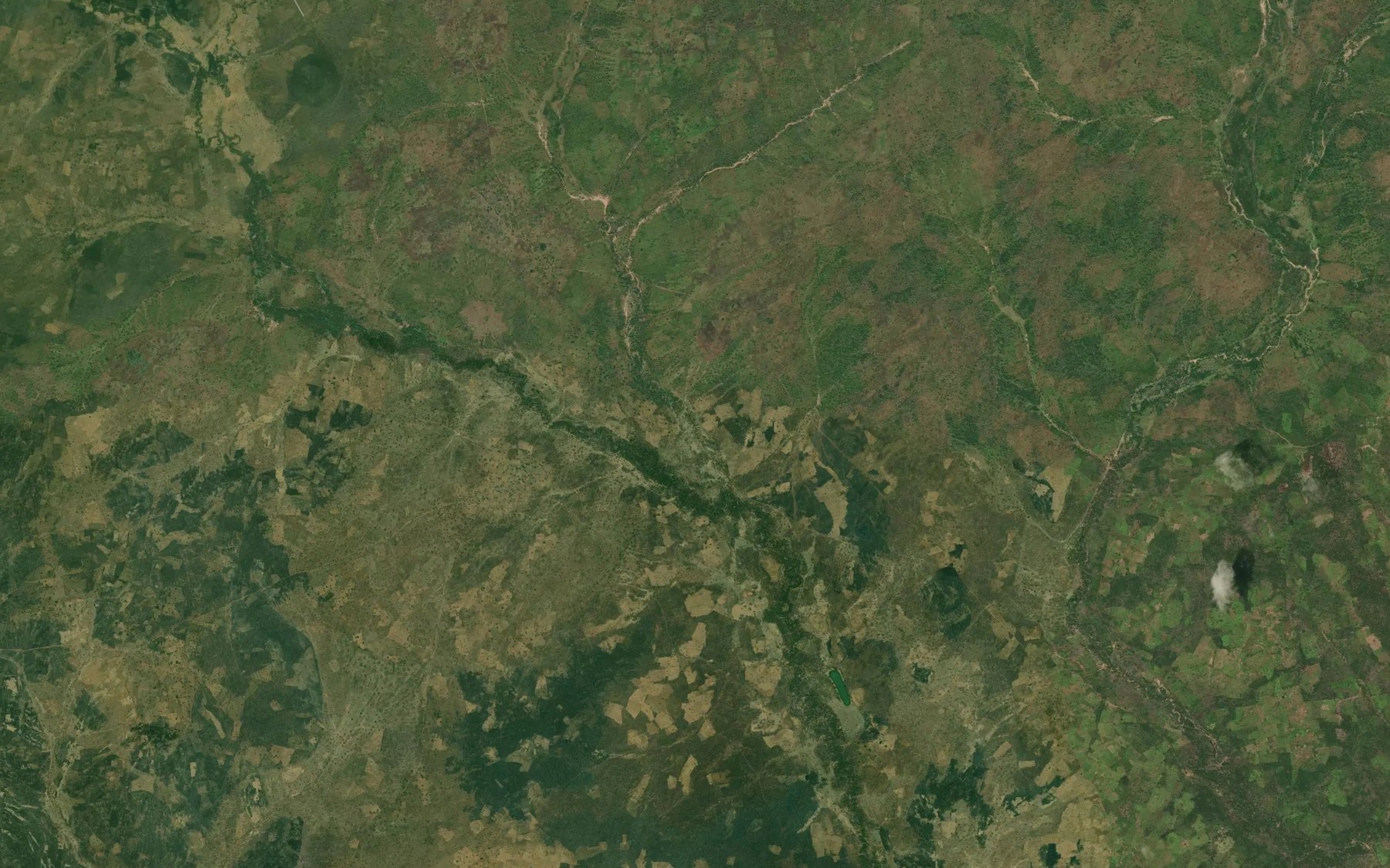 Satellite map of the River Feri