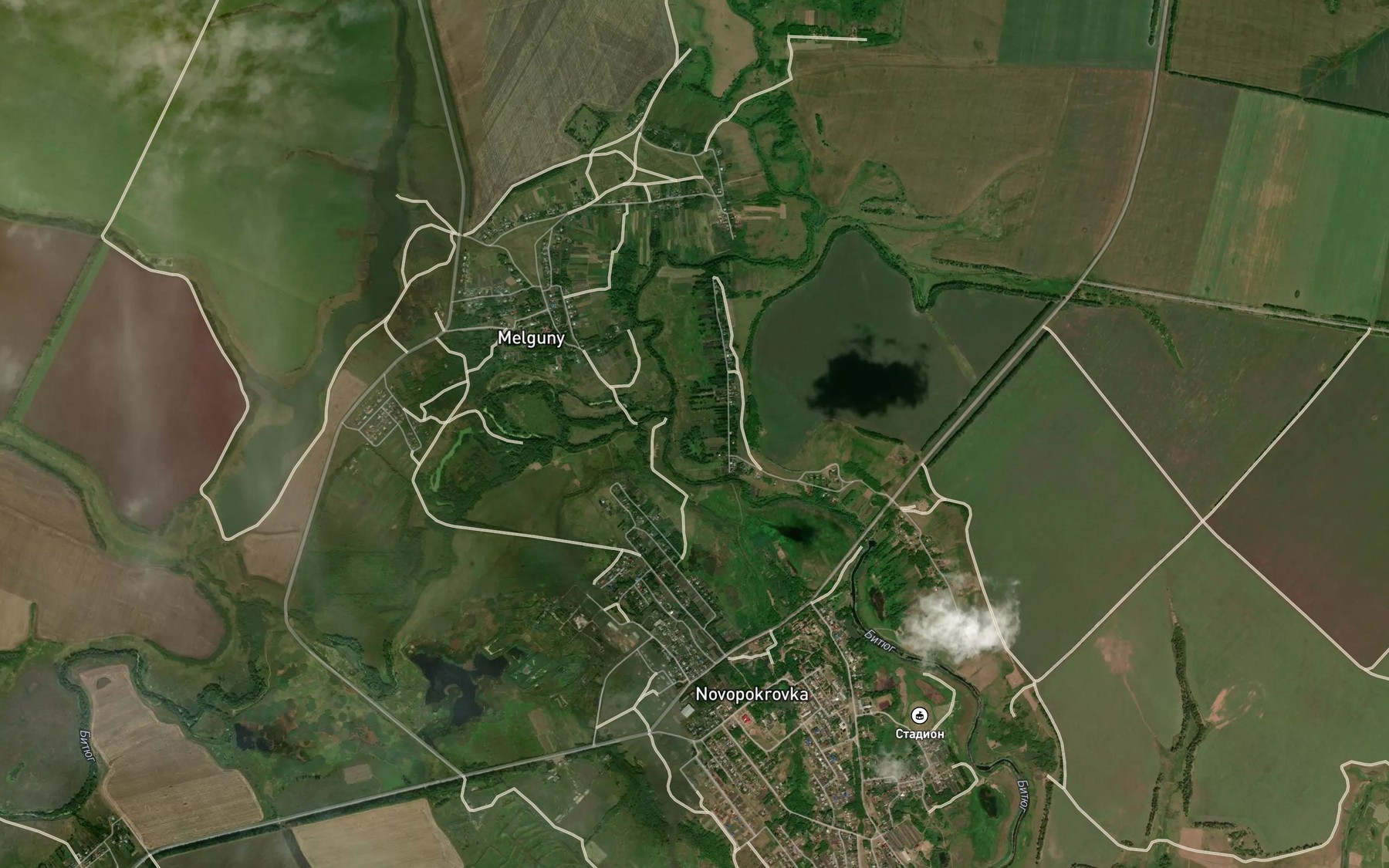 Satellite map of the Plaskusha