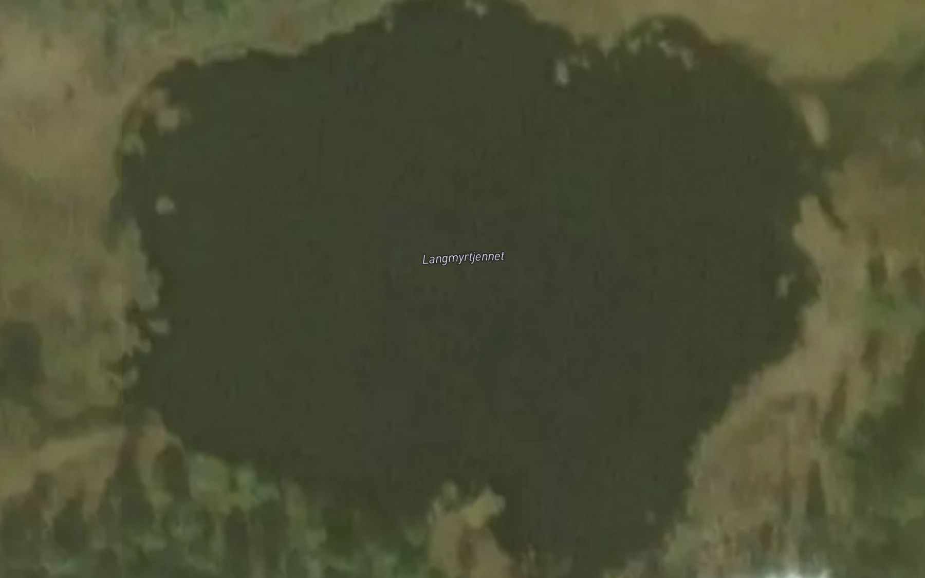 Satellite map of the Langmyrtjernet