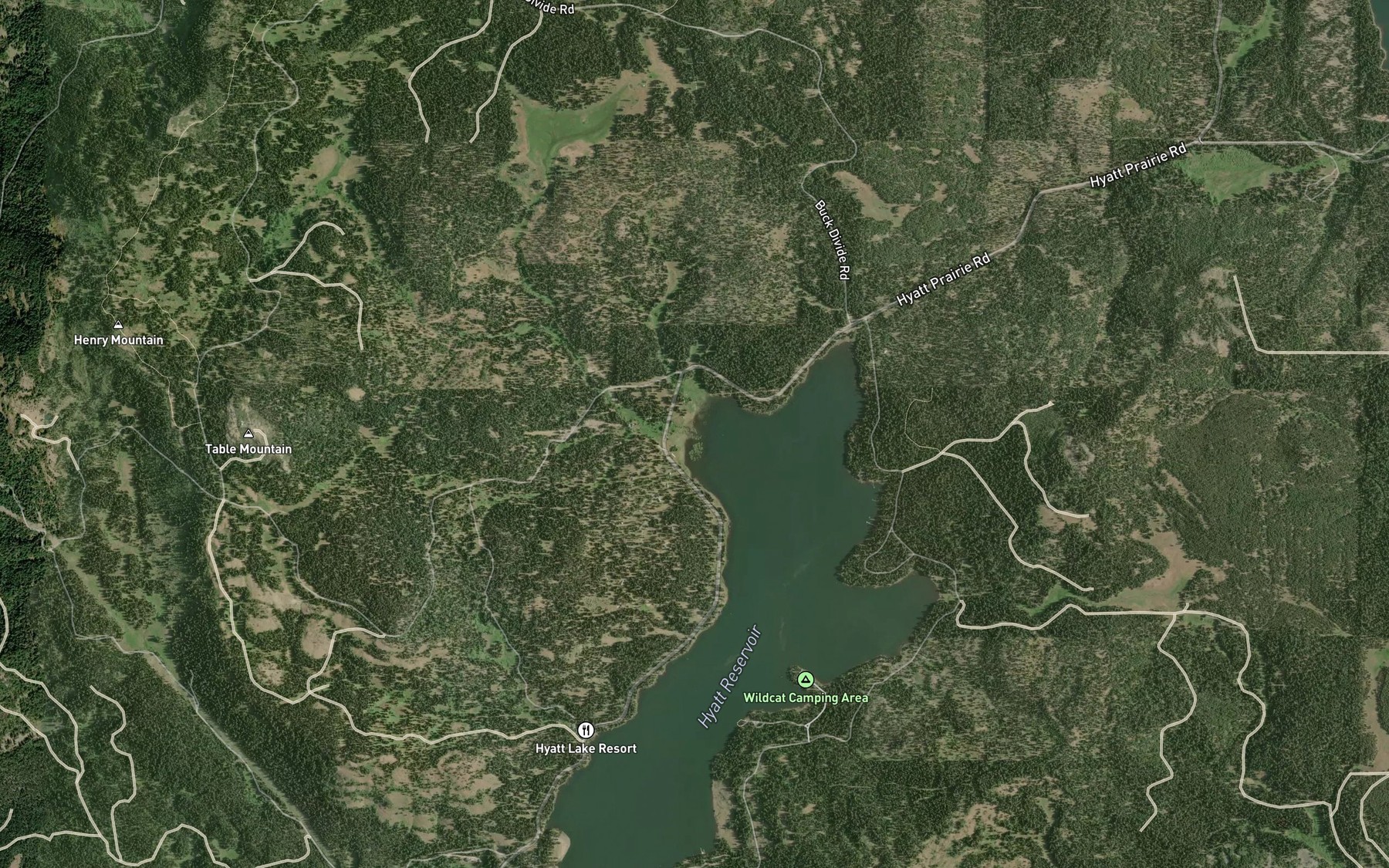 Satellite map of the Cottonwood Creek