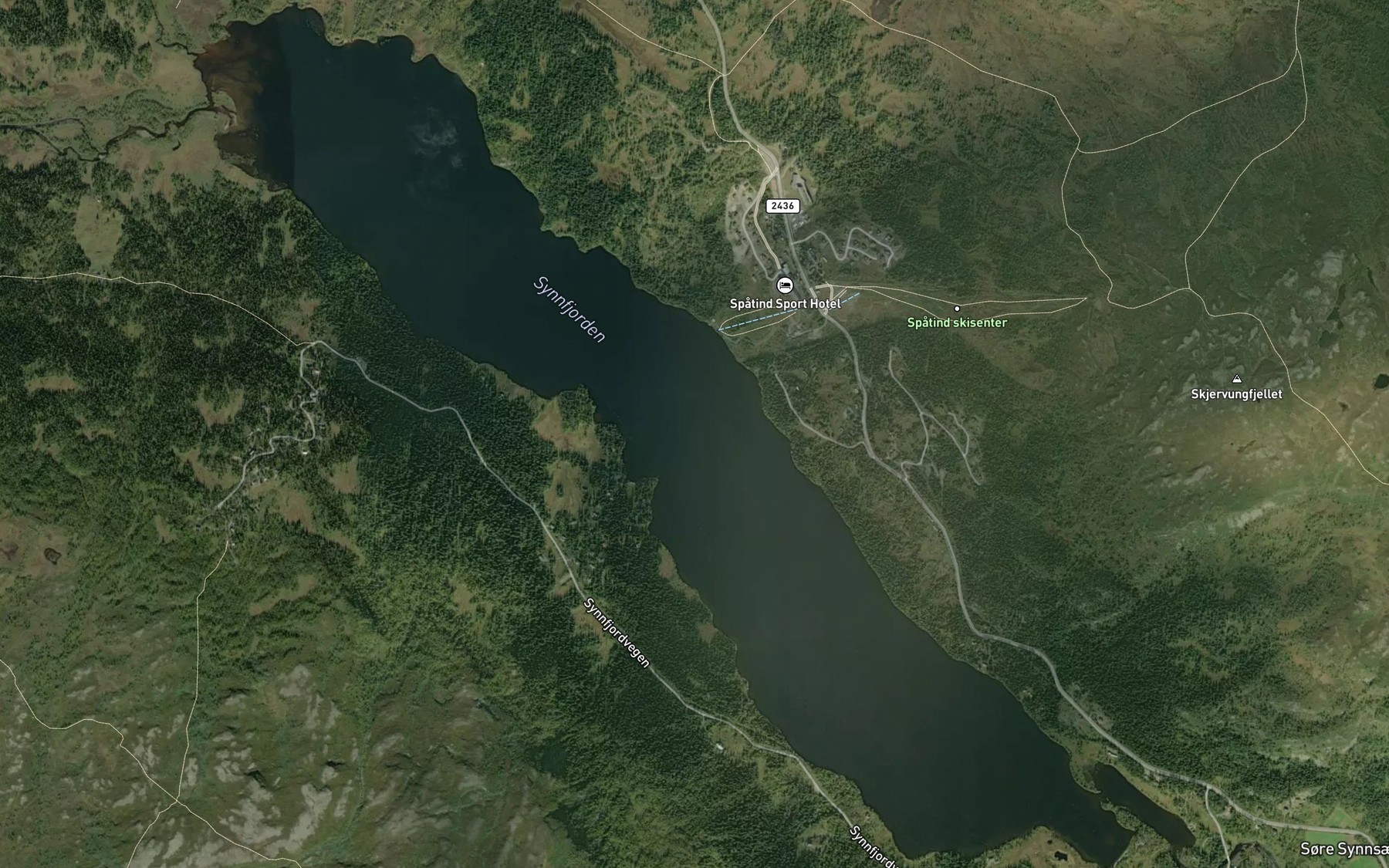 Satellite map of the Synnfjorden
