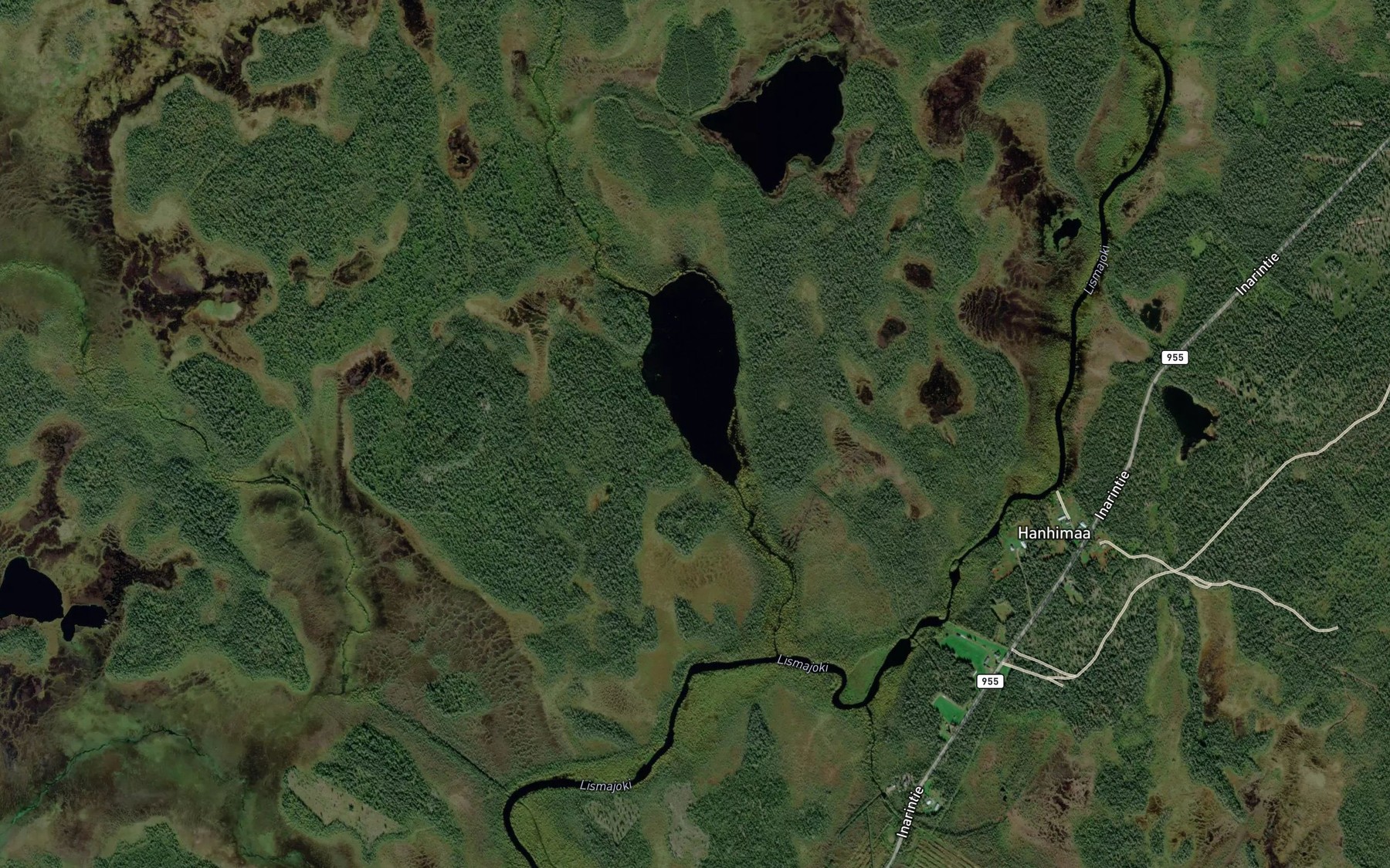 Satellite map of the Vuossajarvi