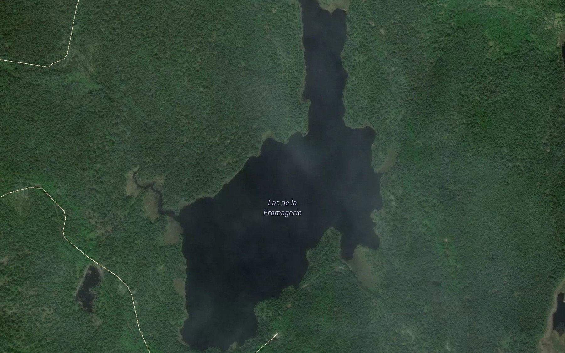 Satellite map of the Lac de la Fromagerie