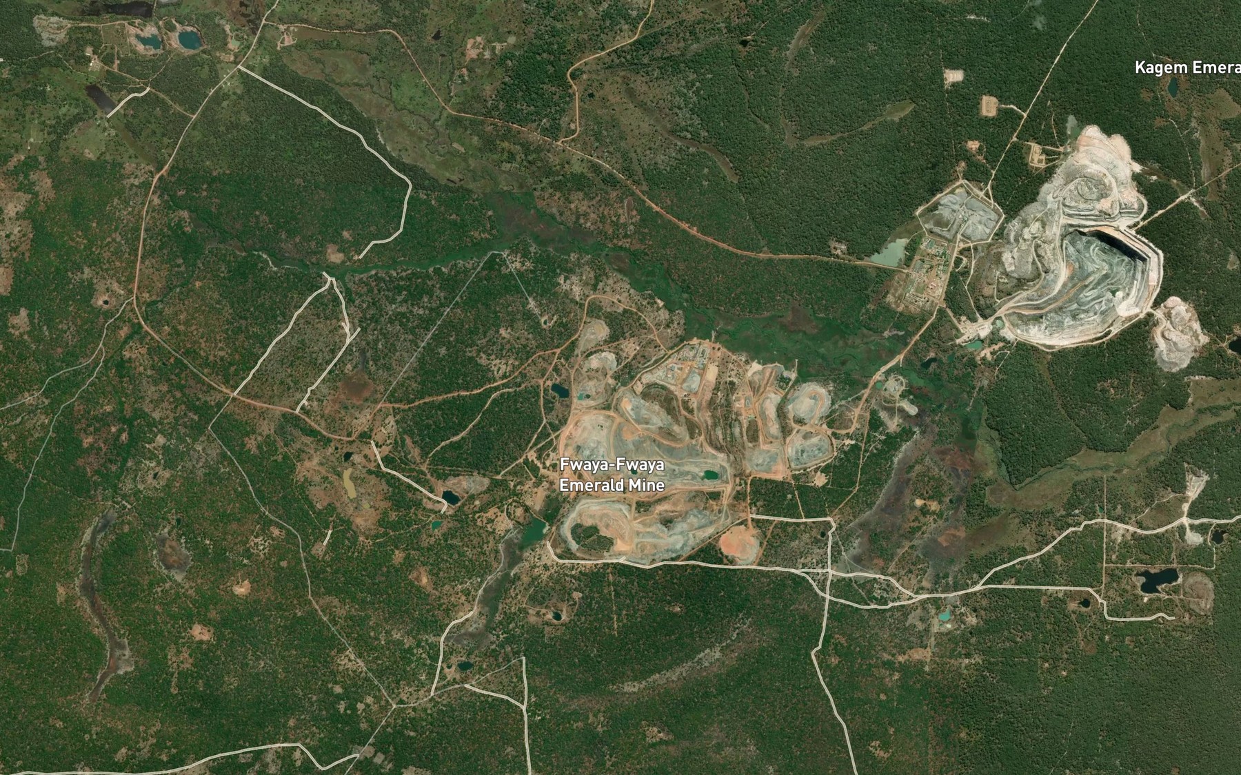 Satellite map of the Pirala