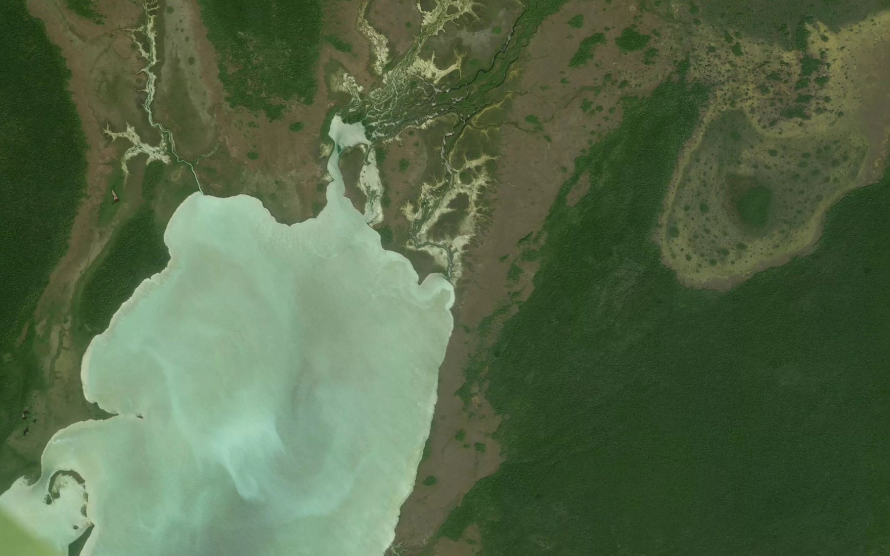 Satellite map of the Crik