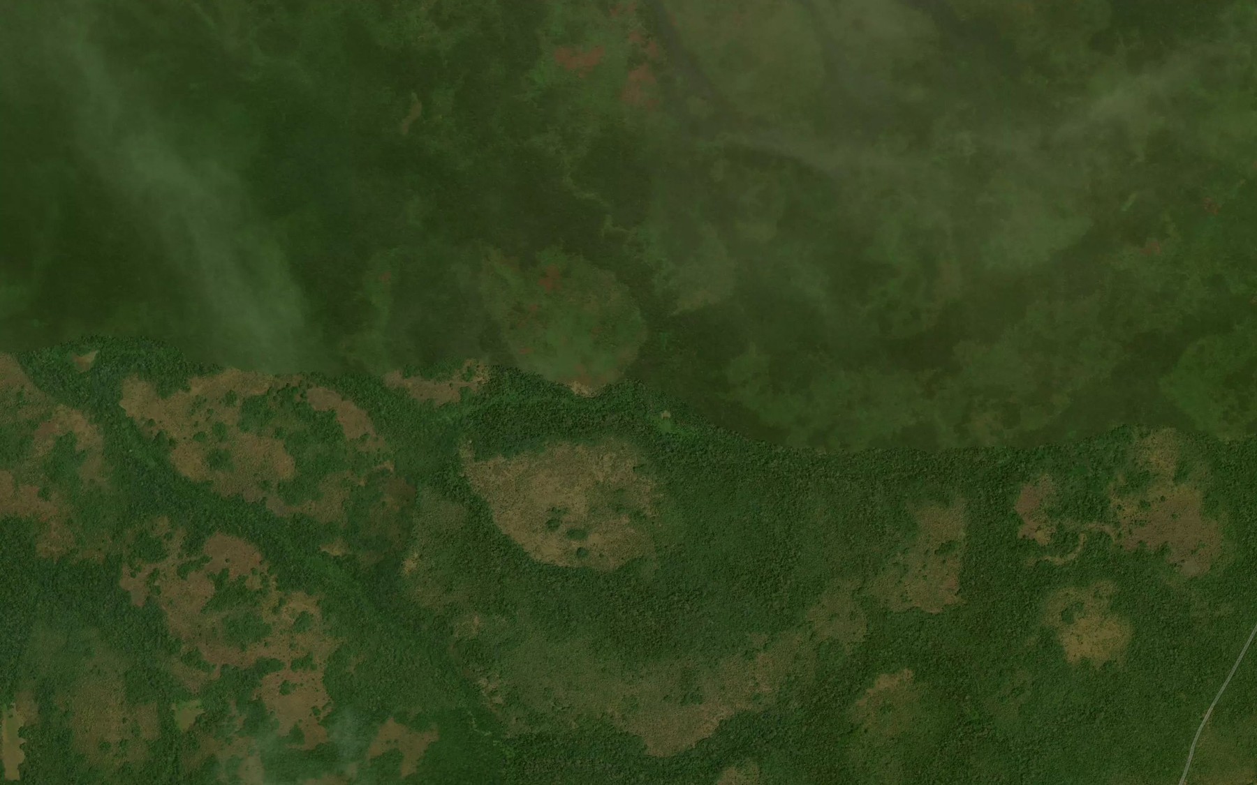 Satellite map of the Manonga