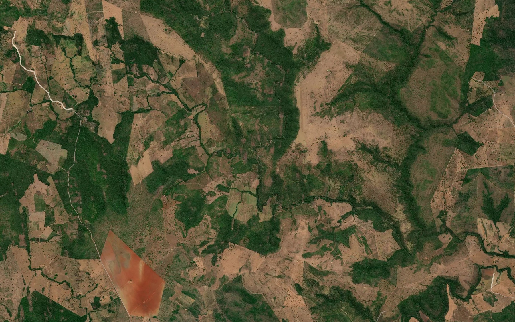 Satellite map of the Ribeirao Dois Riacho