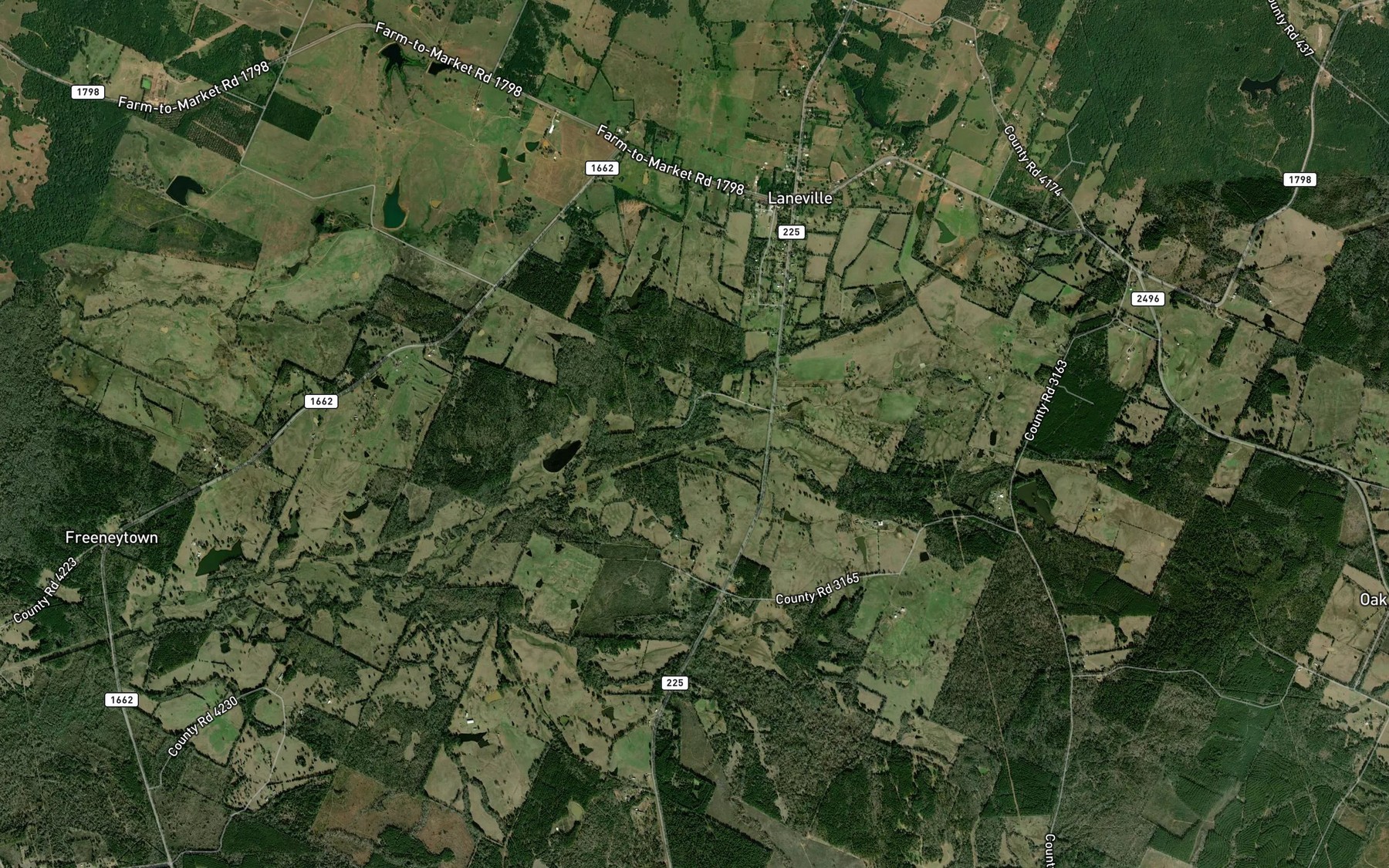 Satellite map of the Irwin Branch