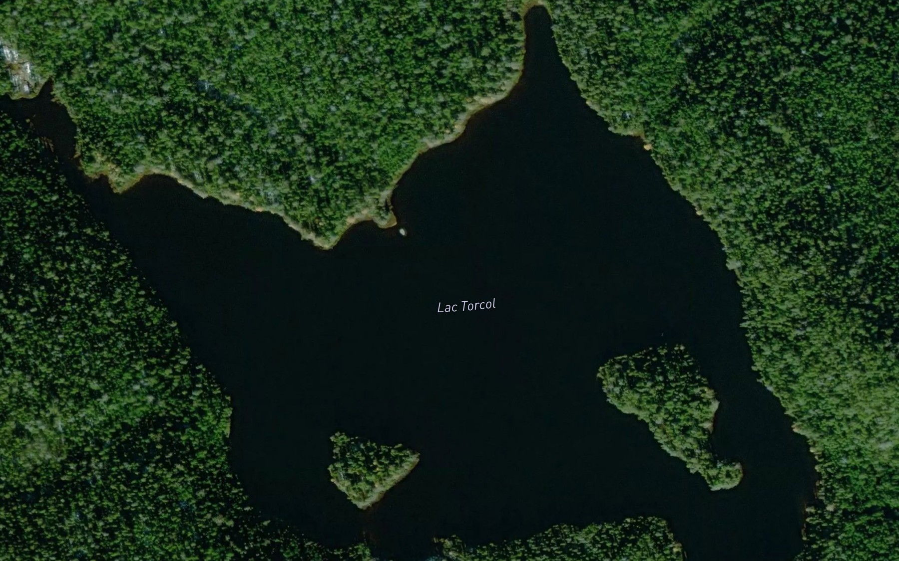 Satellite map of the Lac Torcol