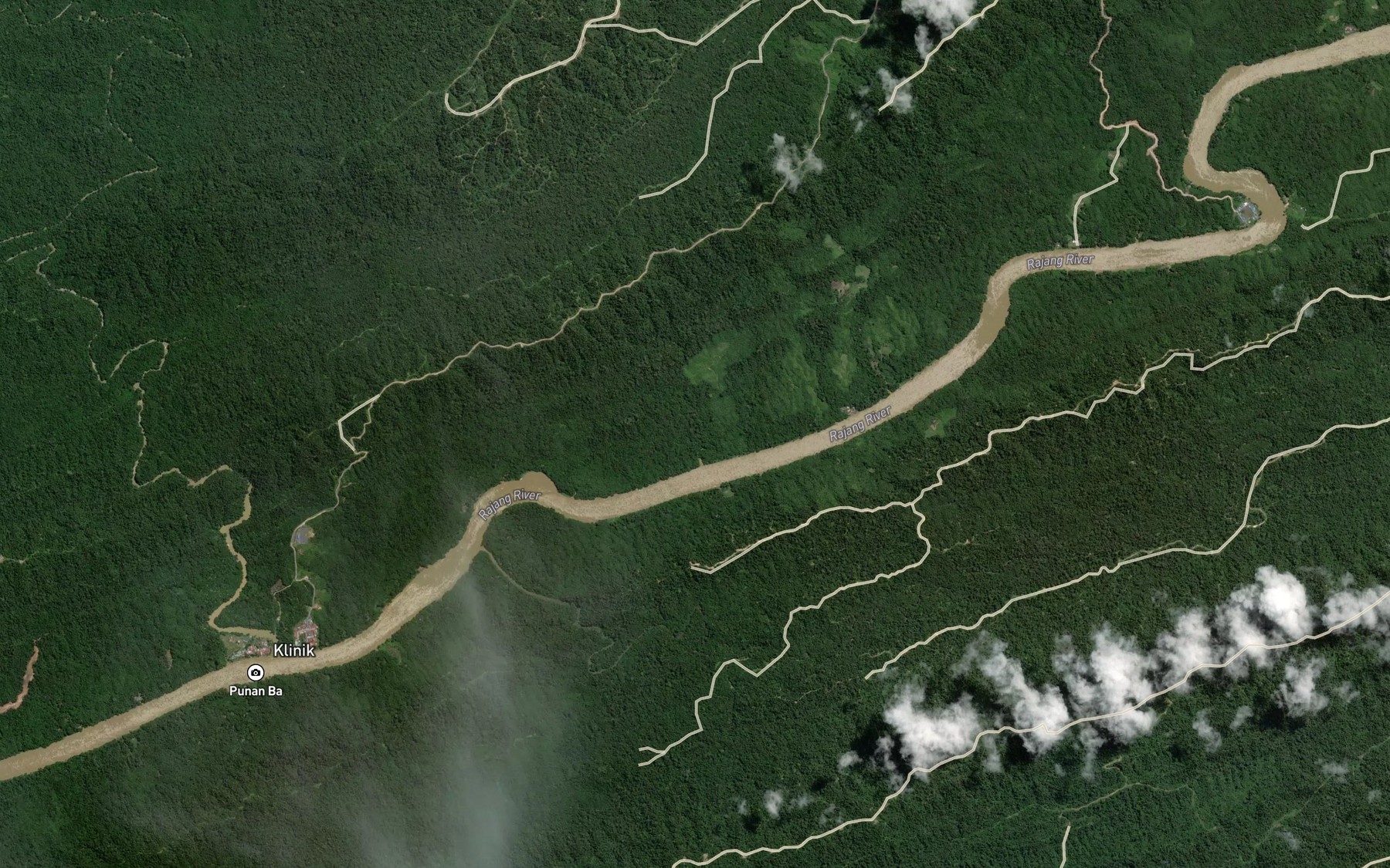 Satellite map of the Sungai Beleti